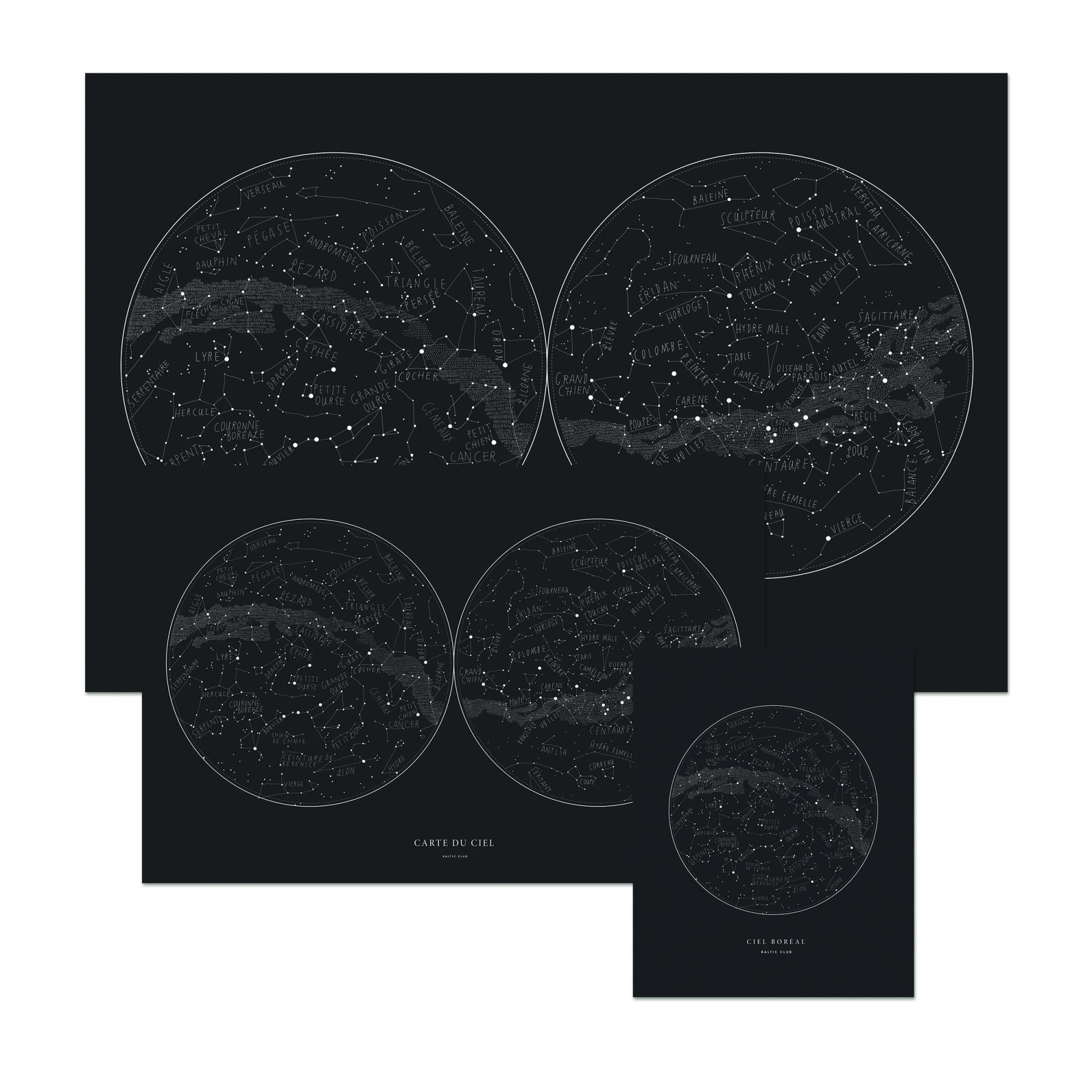 Sky Map Art Print - Baltic Club