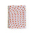 Carnet à spirale élégant avec couverture en tissu lavande pâle et motif orange brûlé, logo Baltic Club doré