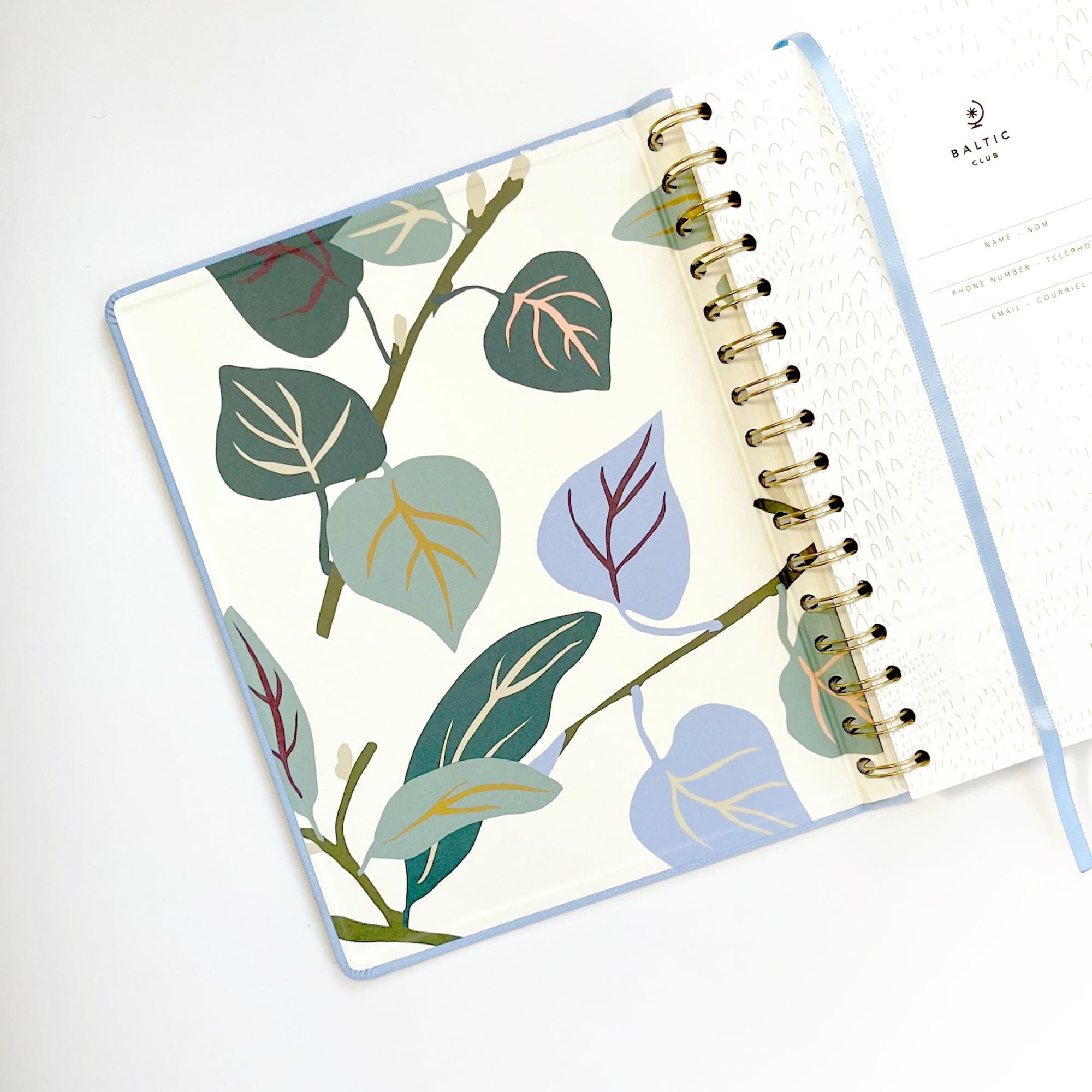 Undated Planner - Blue Ash Cloth - Baltic Club