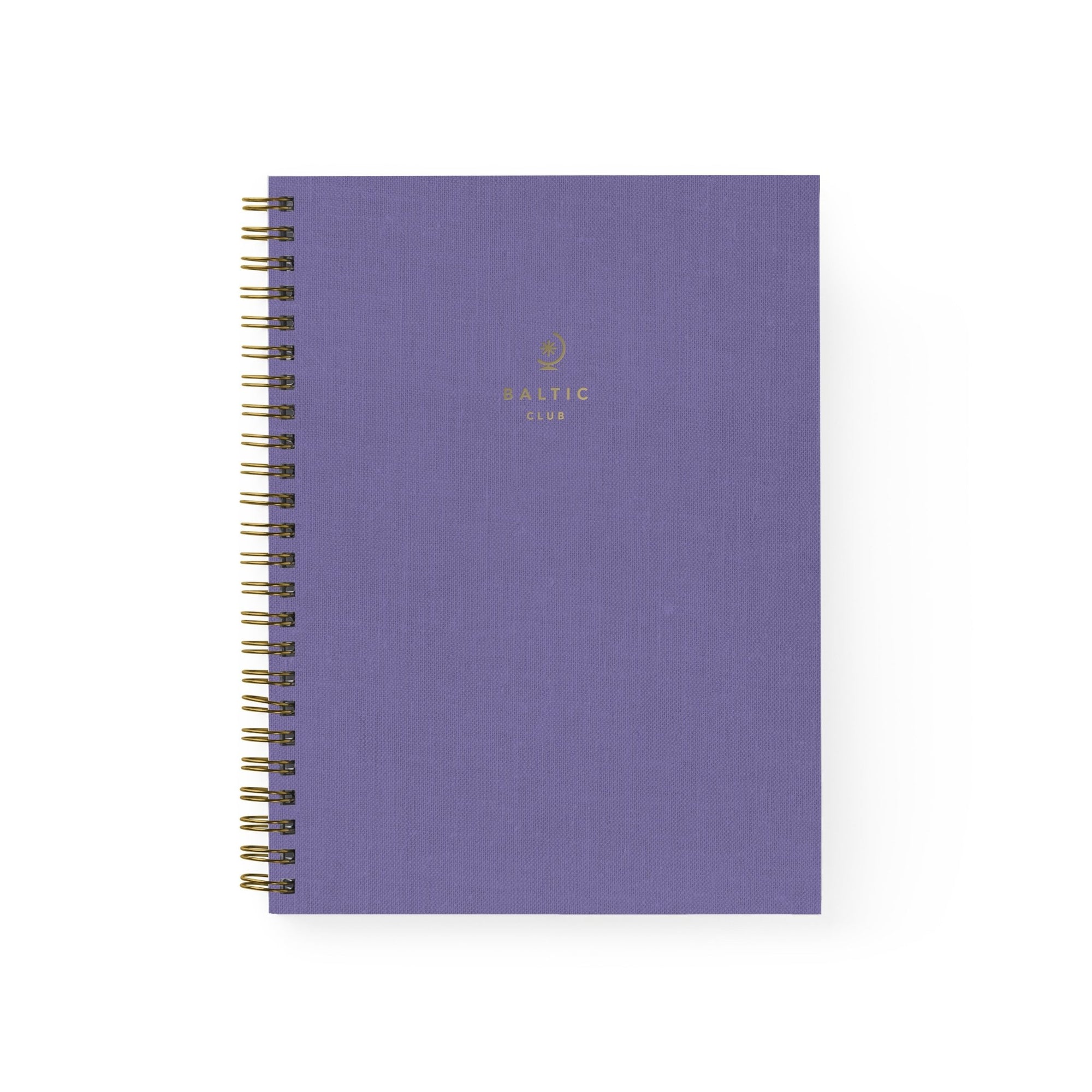 Violet Spiral Cloth Notebook - Baltic Club