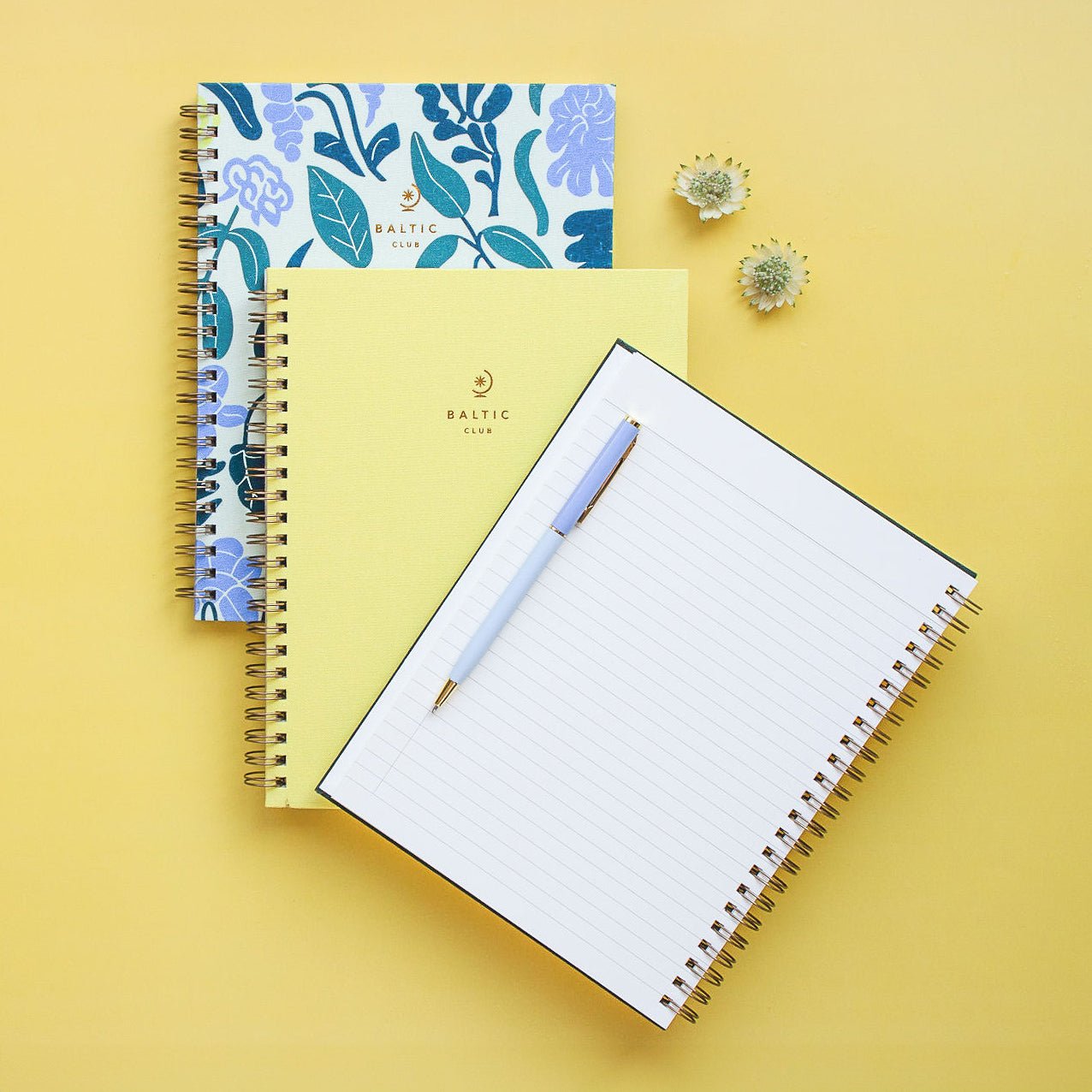 Wafer Spiral Notebook - Baltic Club