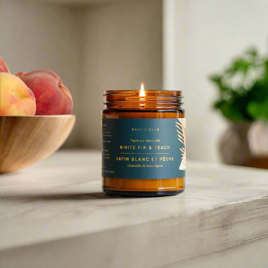 White Fir & Peach Candle - Baltic Club