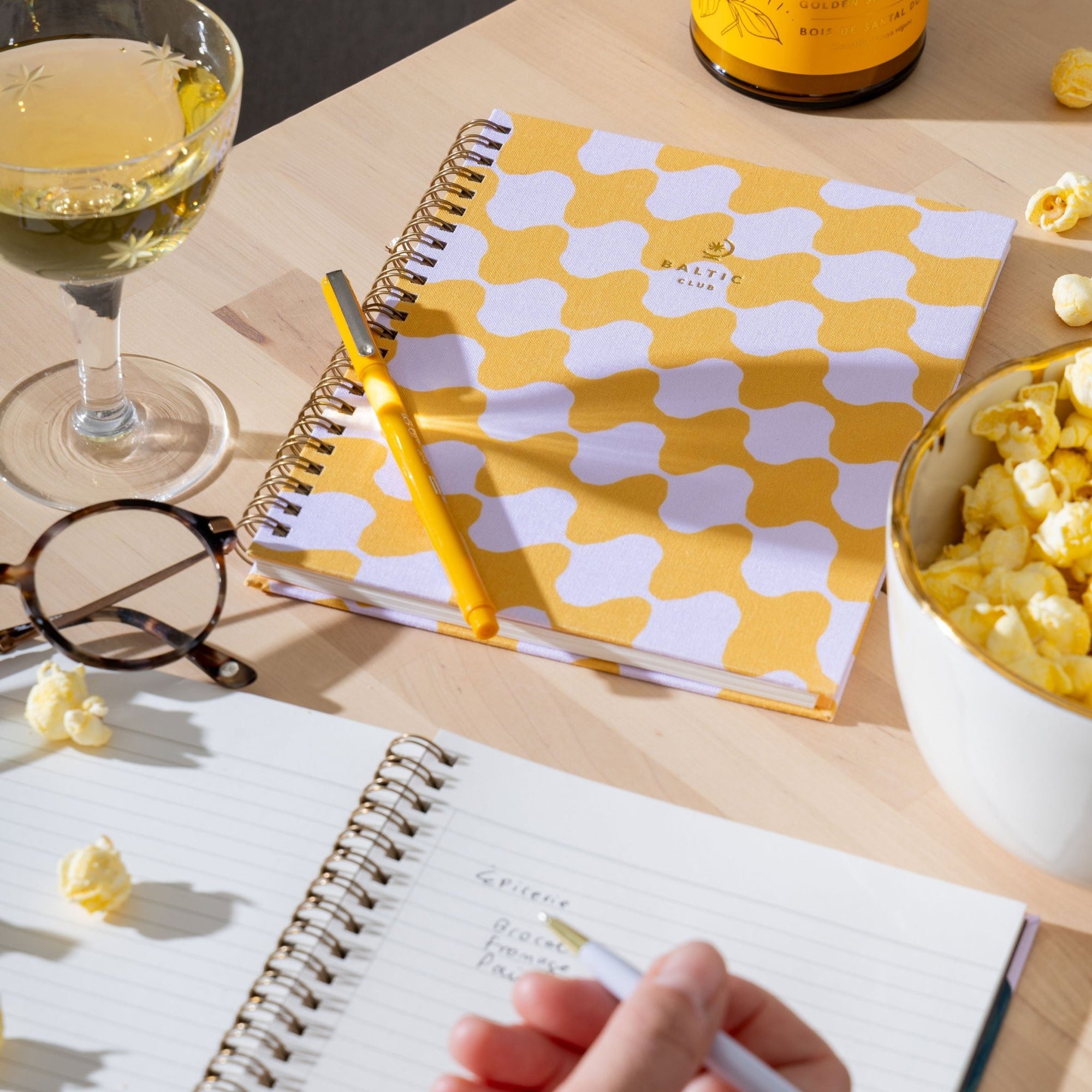 Yellow Archipelago Spiral Notebook - Baltic Club