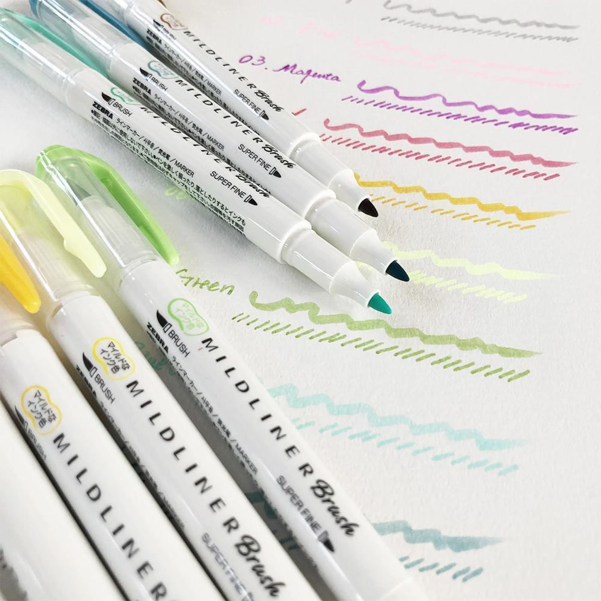 Zebra MildLiner Brush Pen - Blue - Baltic Club