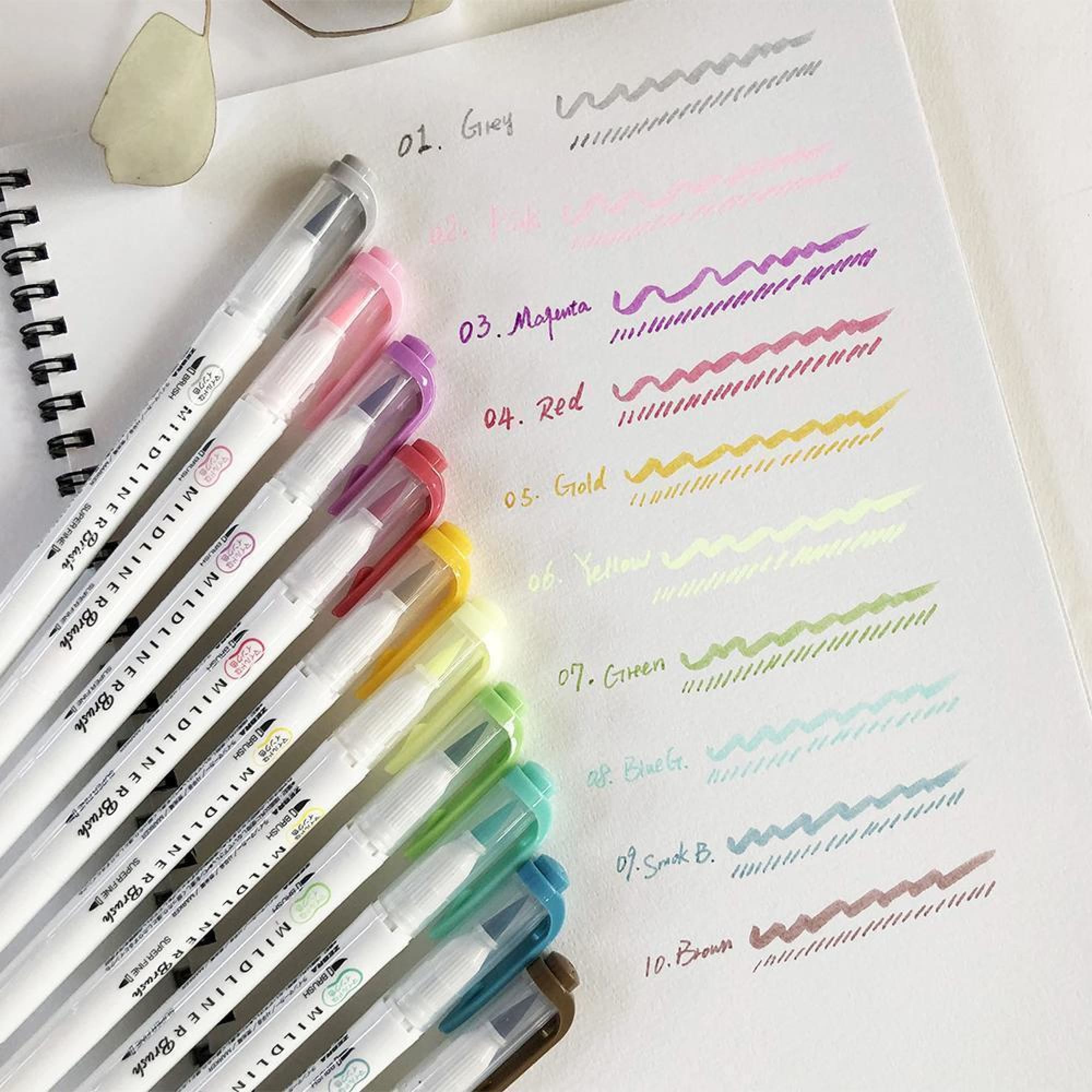 Zebra MildLiner Brush Pen - Blue - Baltic Club