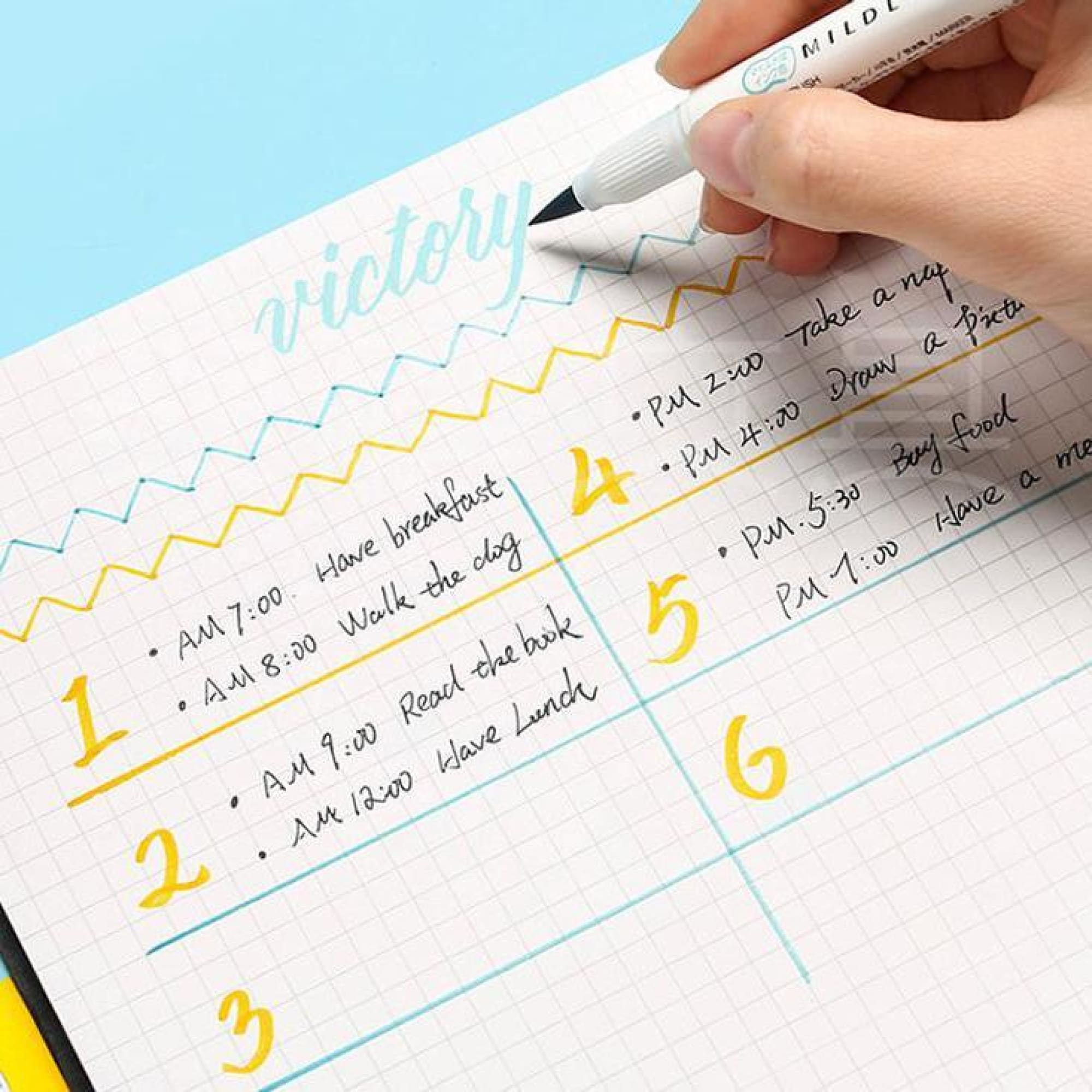 Zebra MildLiner Brush Pen - Smoke Blue - Baltic Club