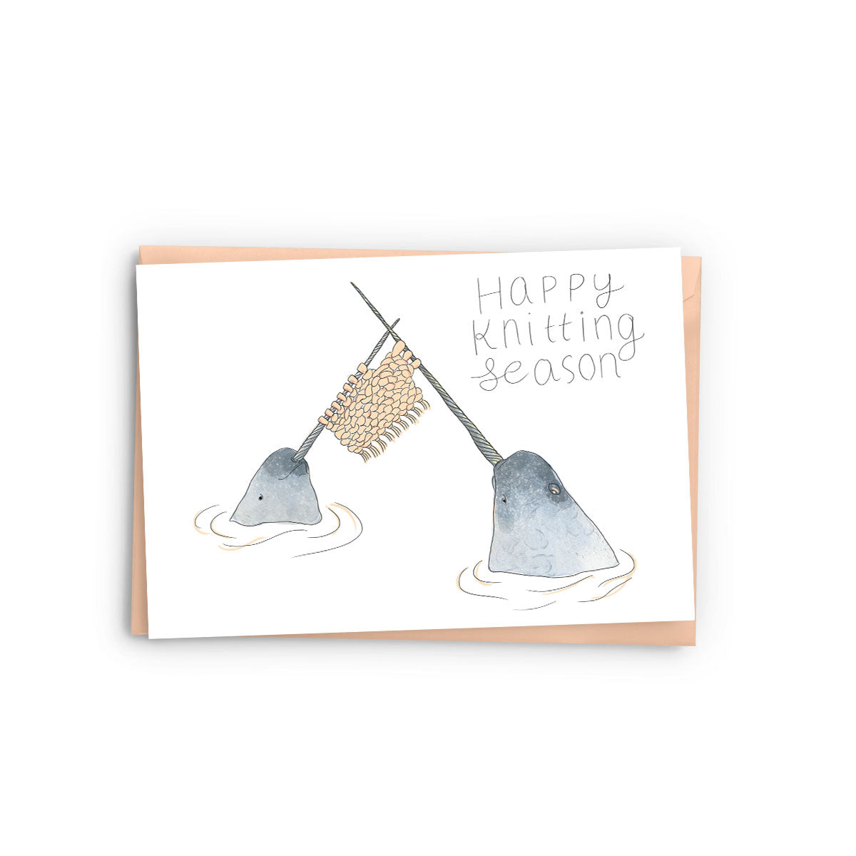 Knitting Narwhals Card - The Baltic Club