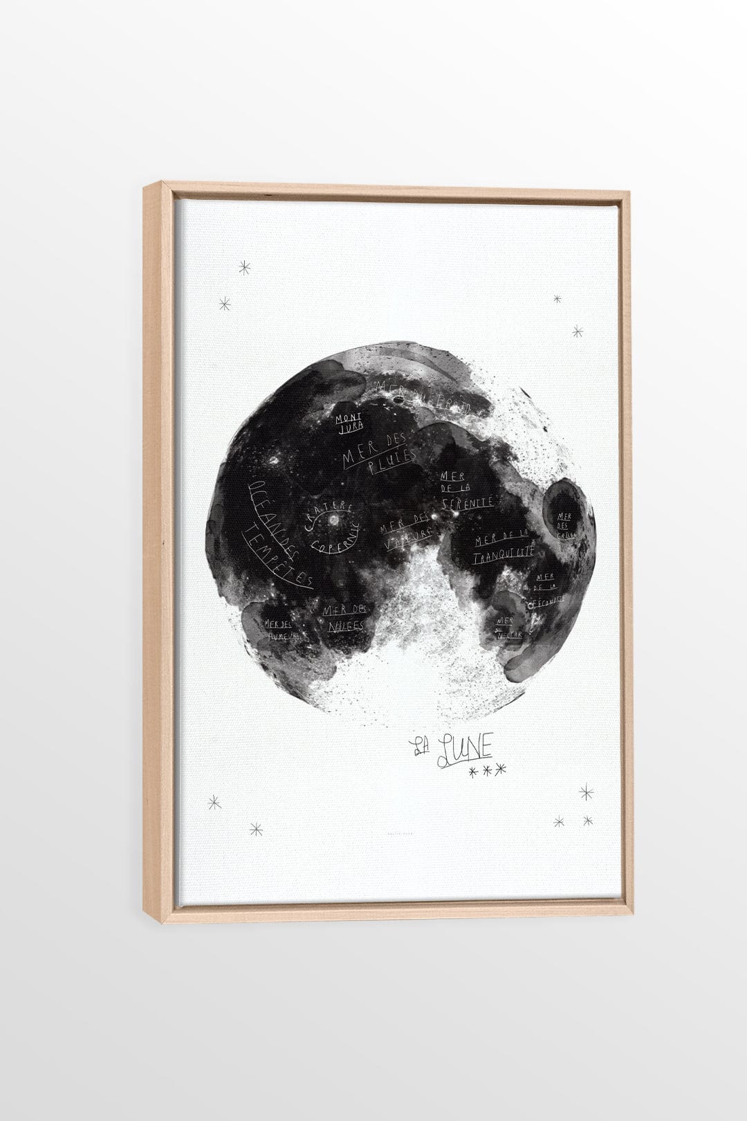 La lune - Impression sur toile