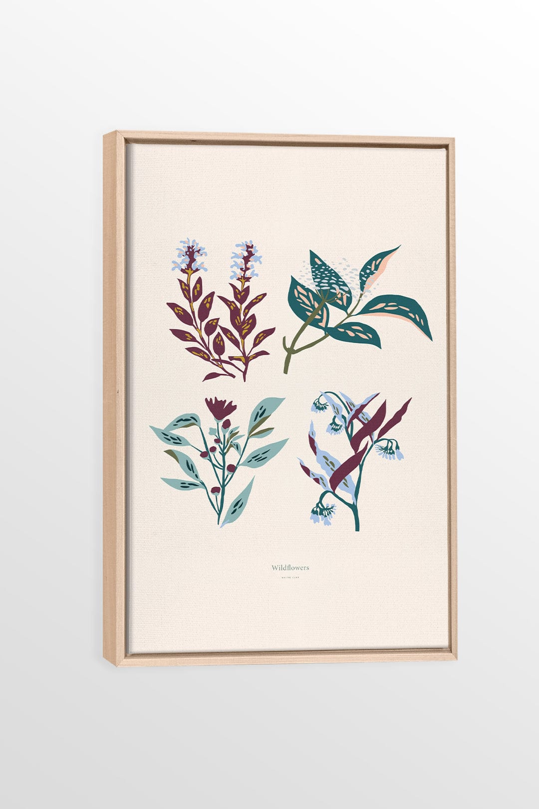 Wildflowers - Printed illustration on canvas