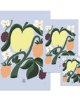The Apple Art print from artist Lotta Maija, for the Baltic Club, seen in 3 available dimensions