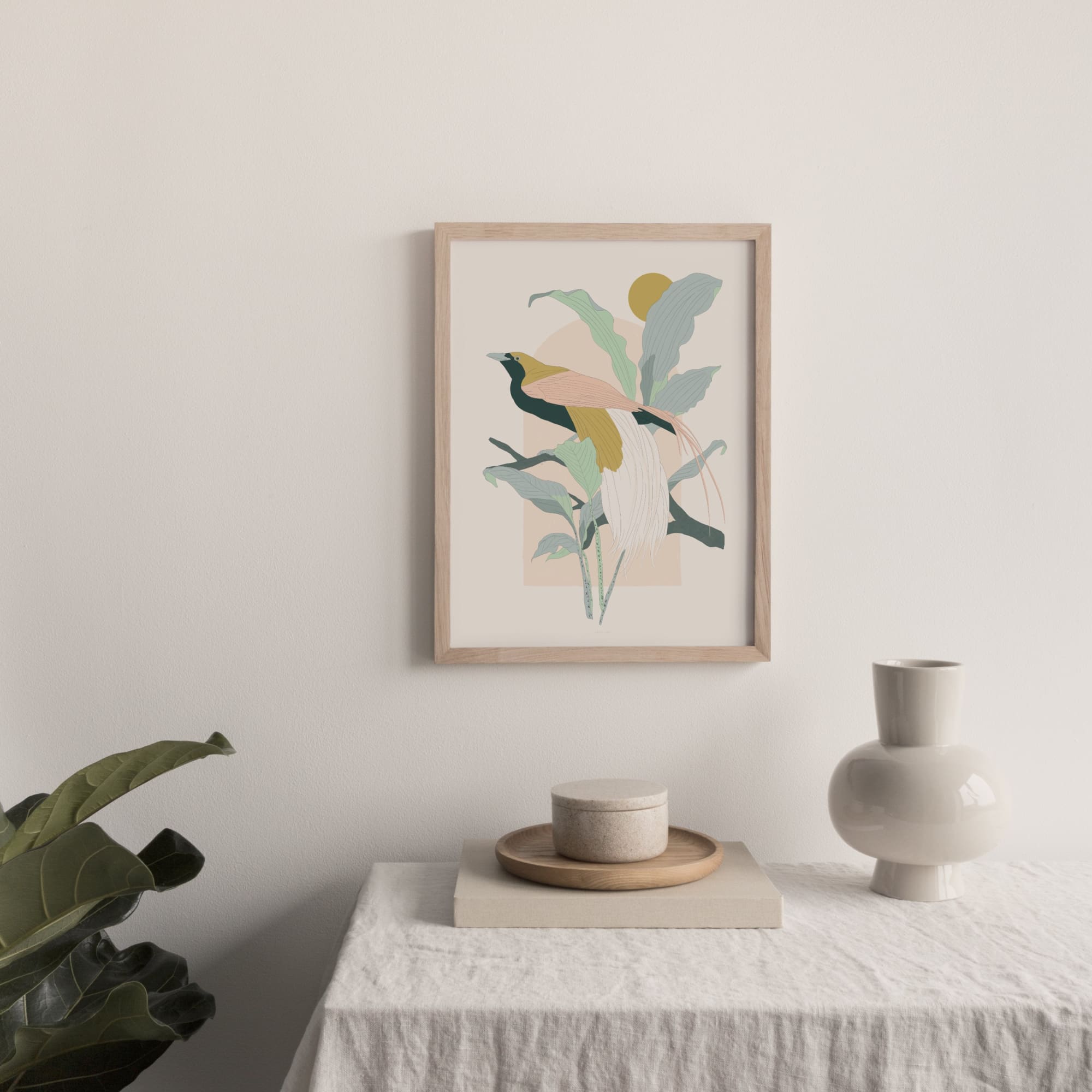 Arcade (Greater Bird - of - Paradise) Art Print - Baltic Club