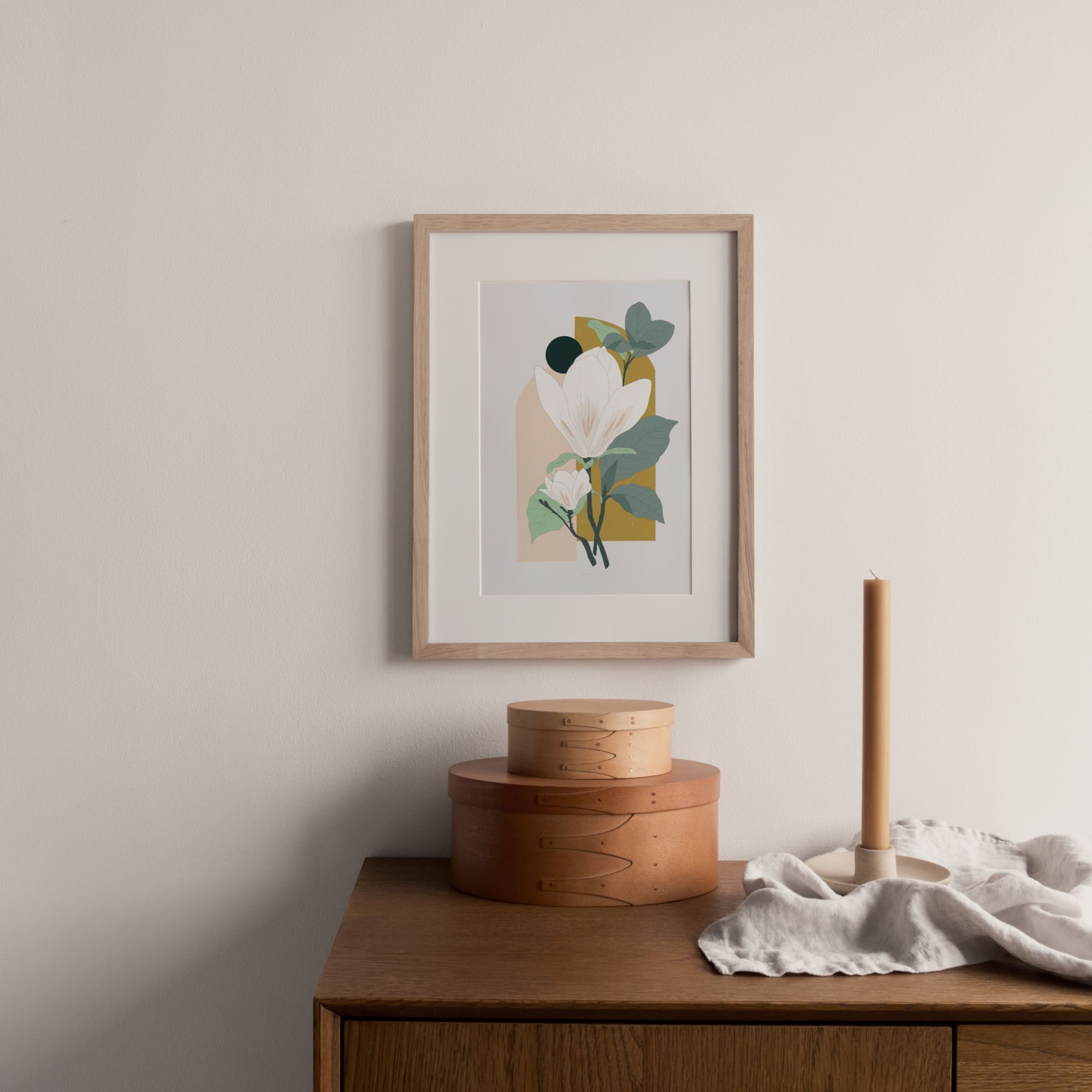 Arcade (Magnolia) Art Print - Baltic Club