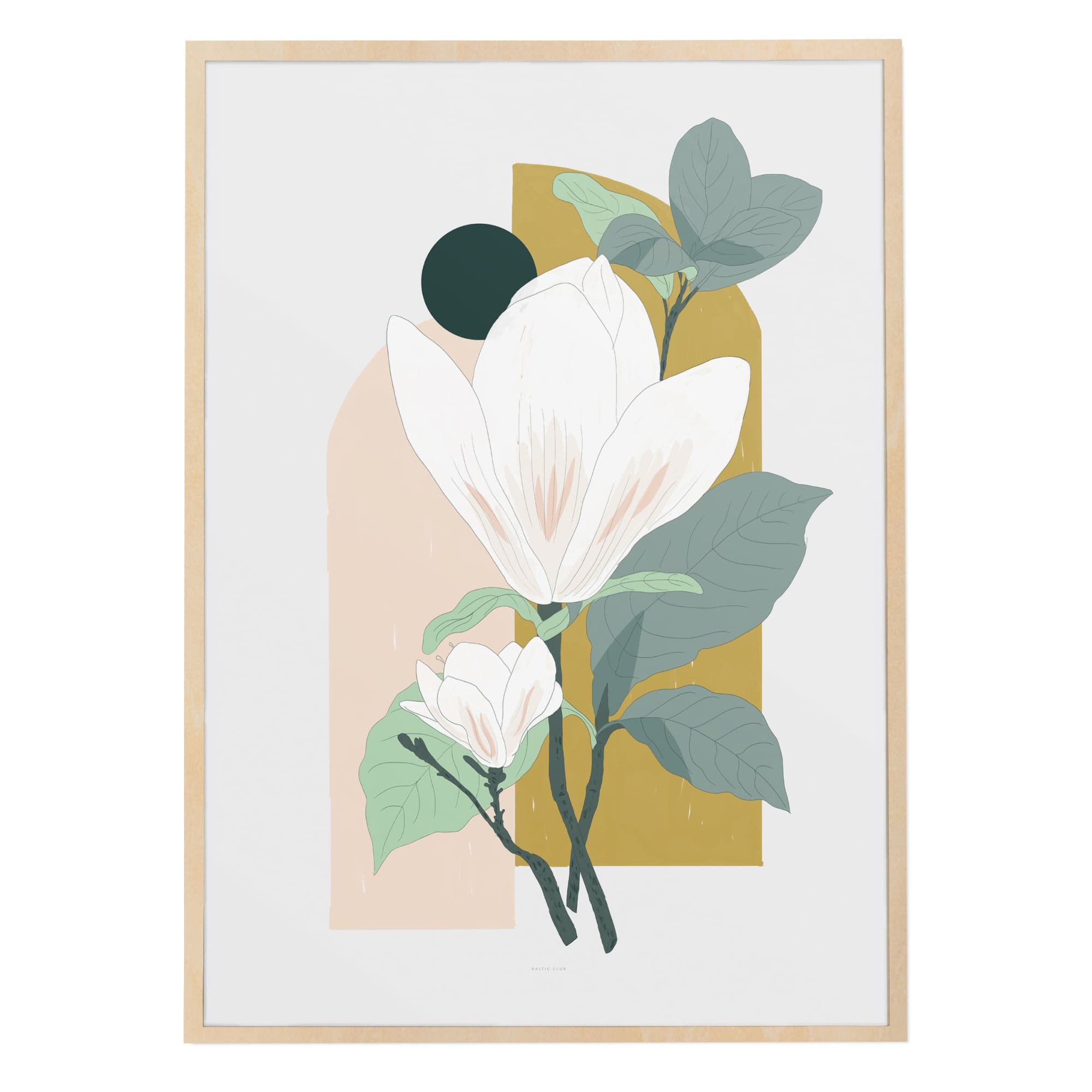 Arcade (Magnolia) Art Print - Baltic Club