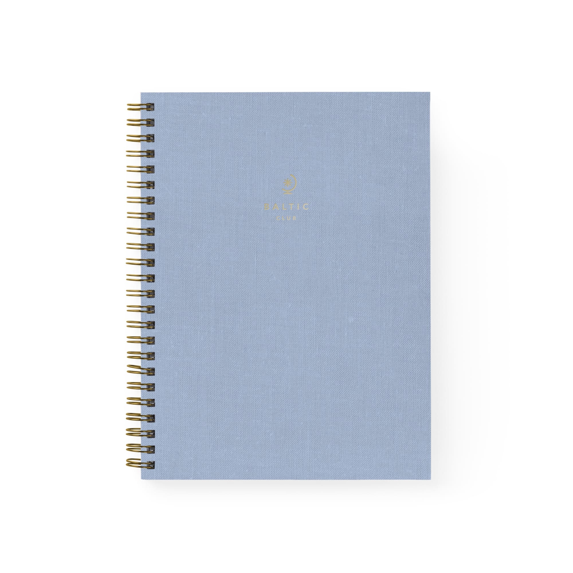 Blue Ash Cloth Spiral Notebook | The Baltic Club