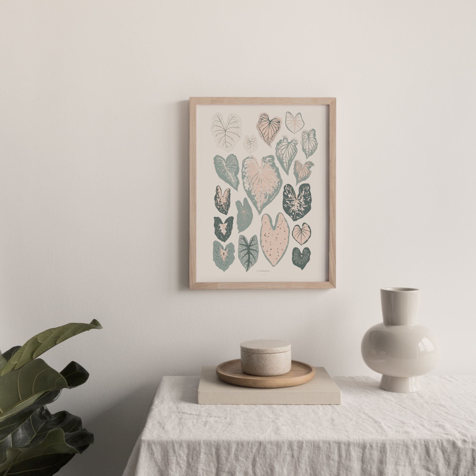 Caladiums Art Print | The Baltic Club