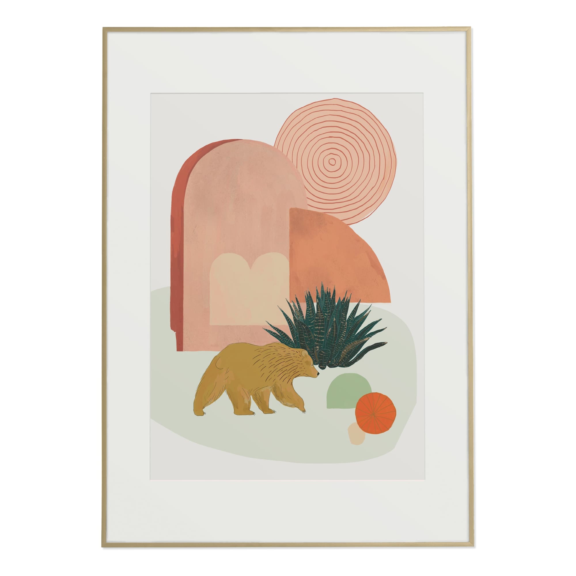 California Desert (Bear) Art Print - Baltic Club