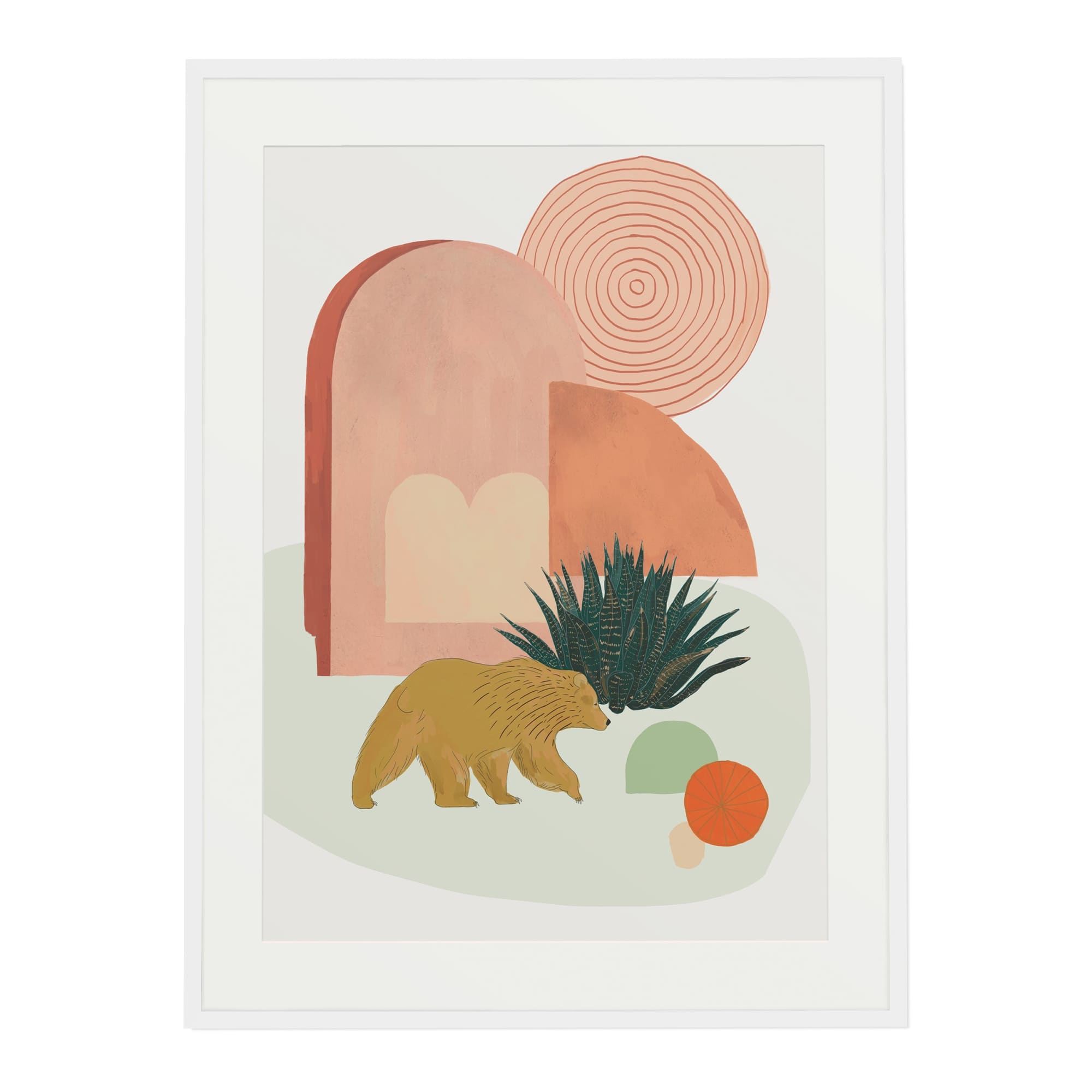 California Desert (Bear) Art Print - Baltic Club