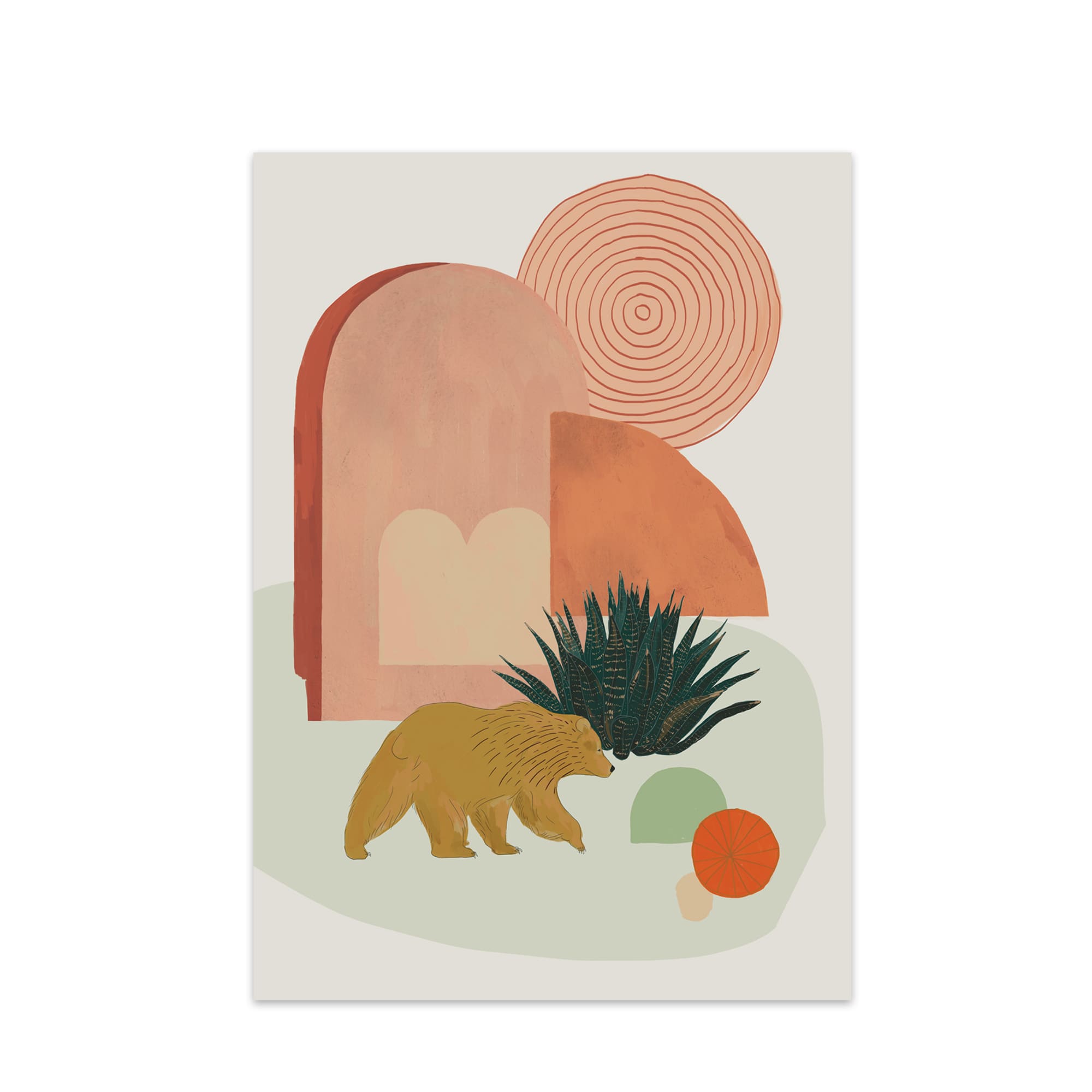 California Desert (Bear) Art Print - Baltic Club