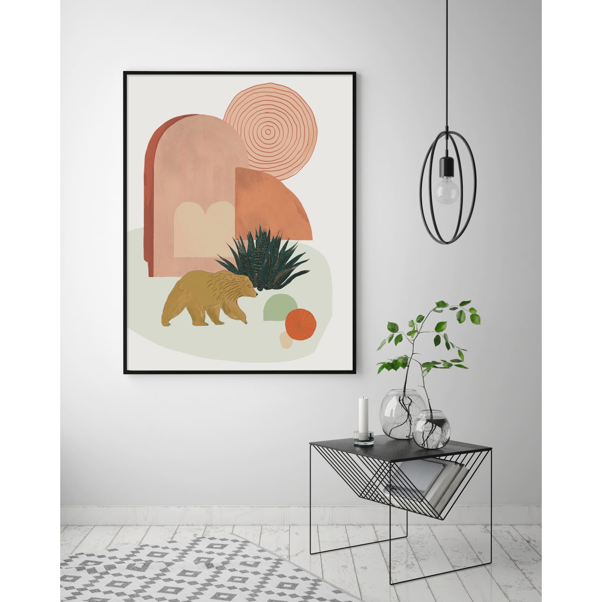 California Desert (Bear) Art Print - Baltic Club