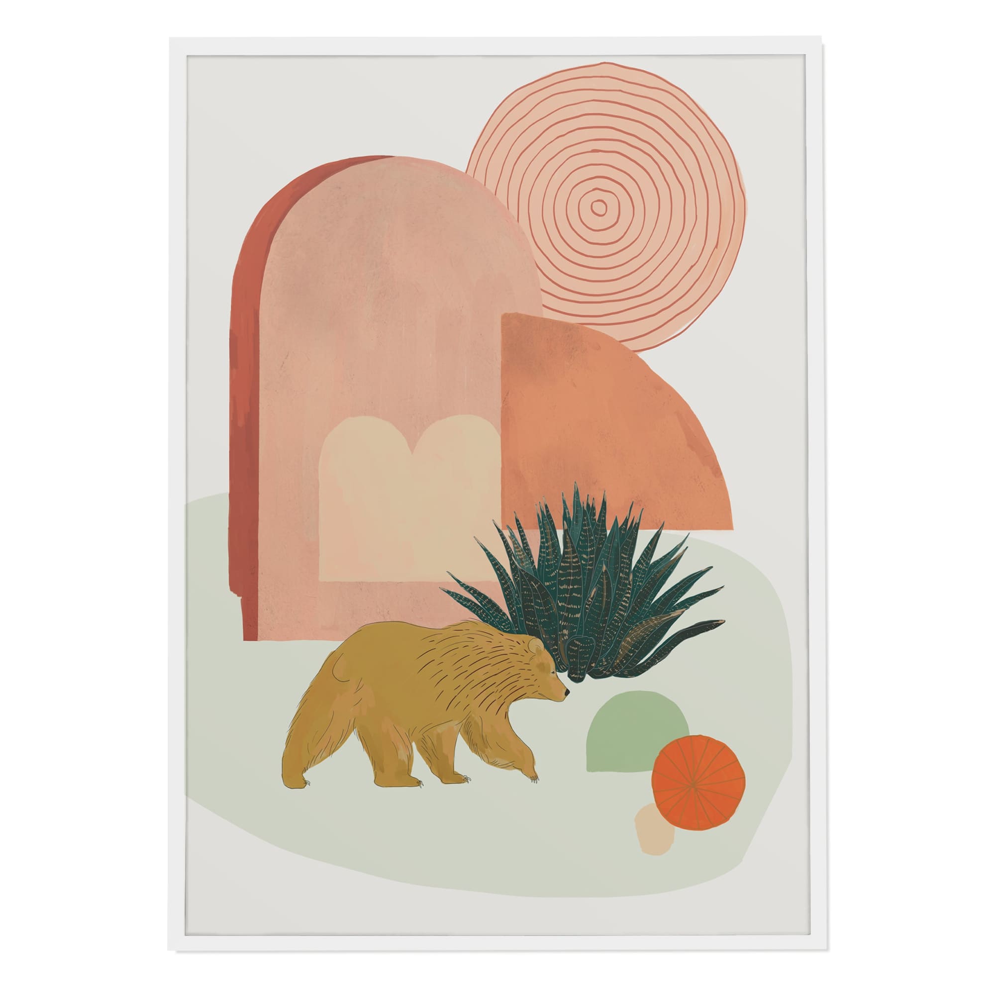 California Desert (Bear) Art Print - Baltic Club
