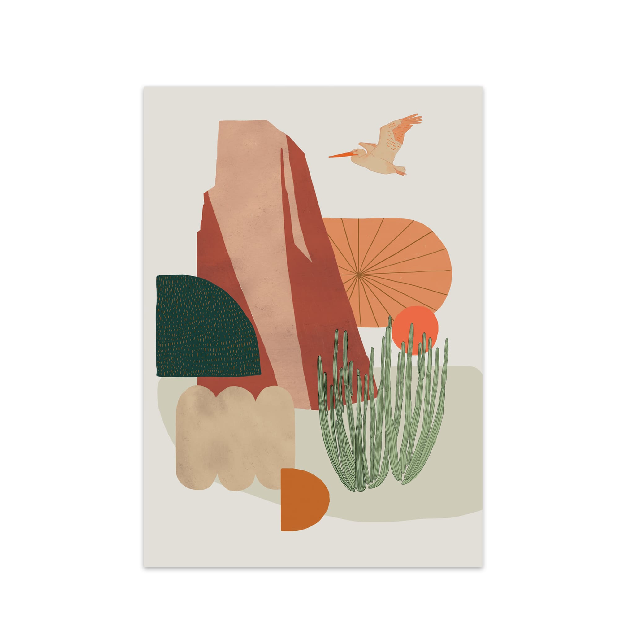 California Desert (Pelican) Art Print - Baltic Club