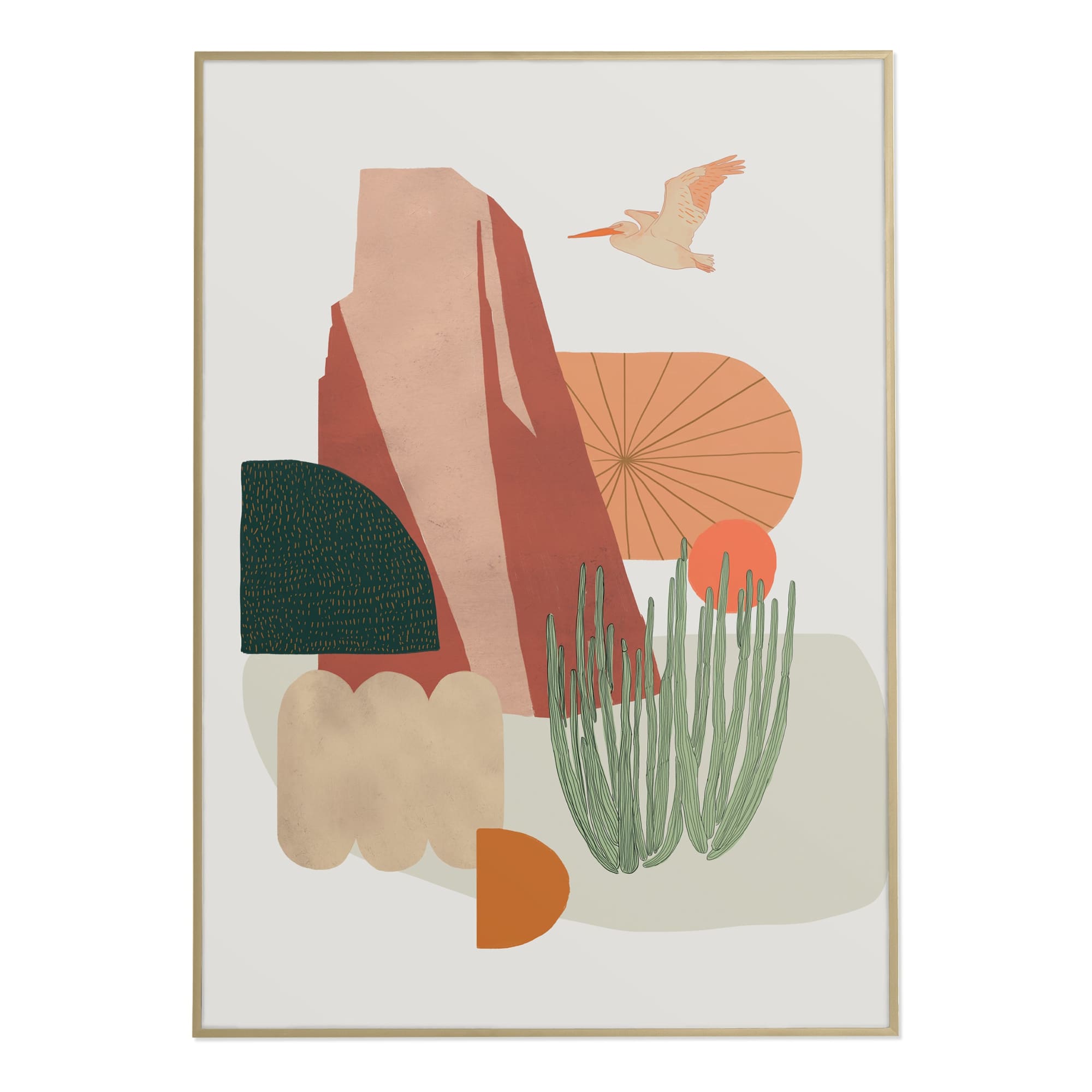 California Desert (Pelican) Art Print - Baltic Club
