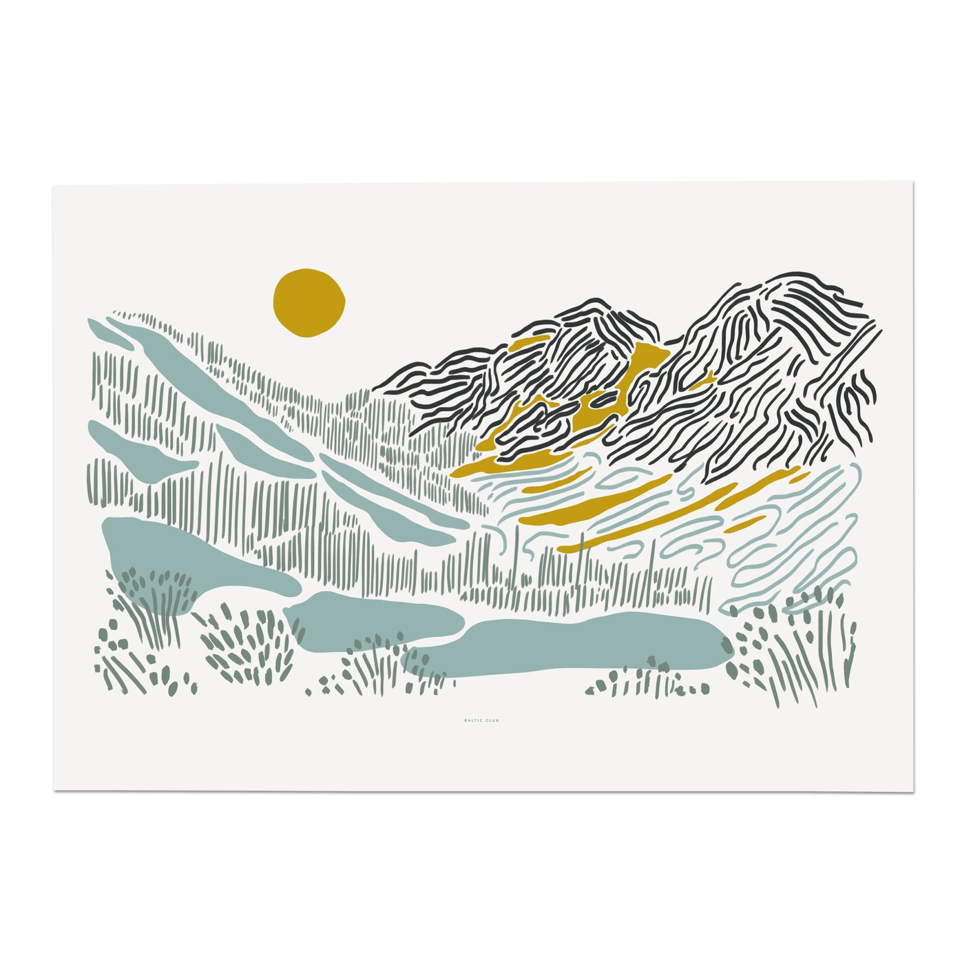 Cascades Mountain Art Print | The Baltic Club