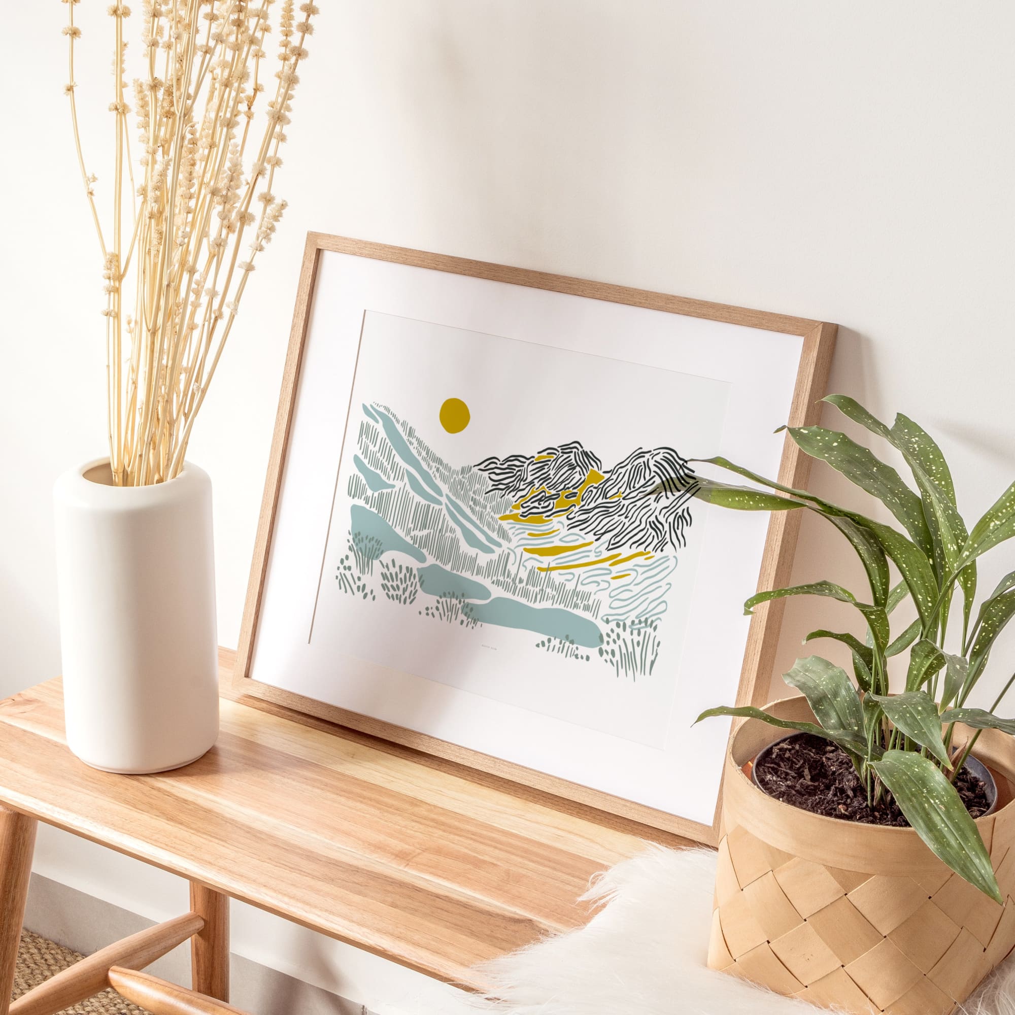 Cascades Mountain Art Print - Baltic Club