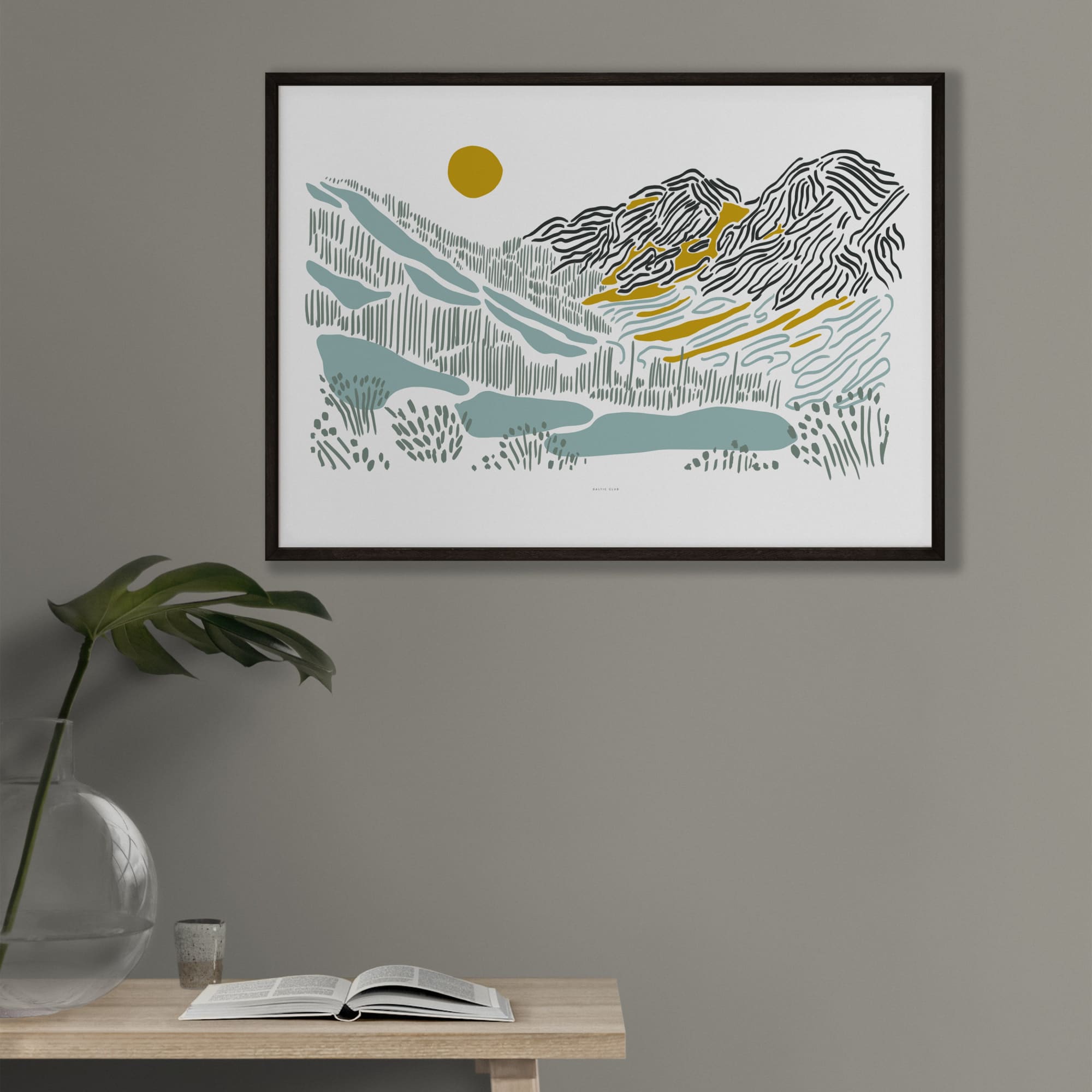 Cascades Mountain Art Print - Baltic Club