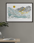 Cascades Mountain Art Print - Baltic Club