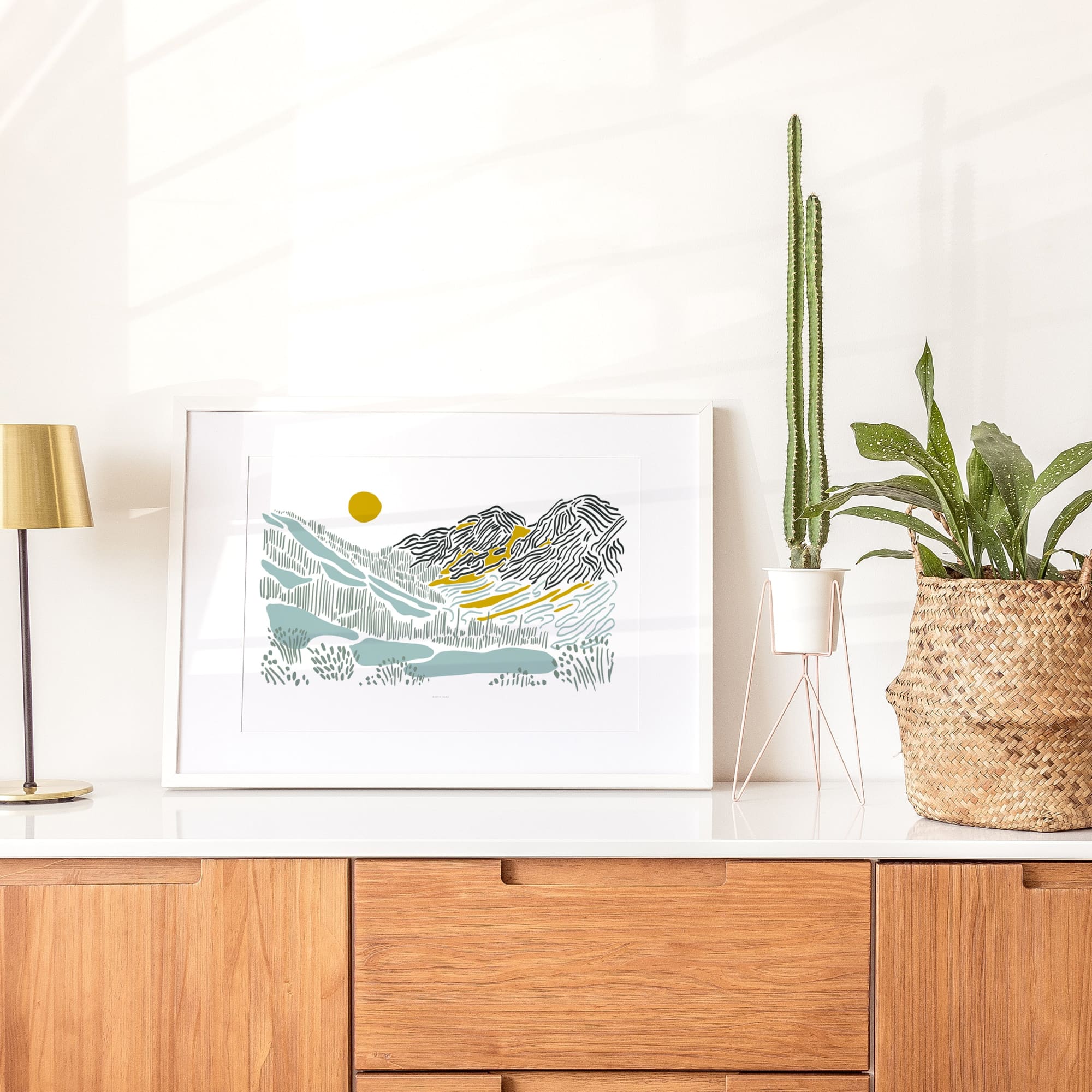 Cascades Mountain Art Print - Baltic Club