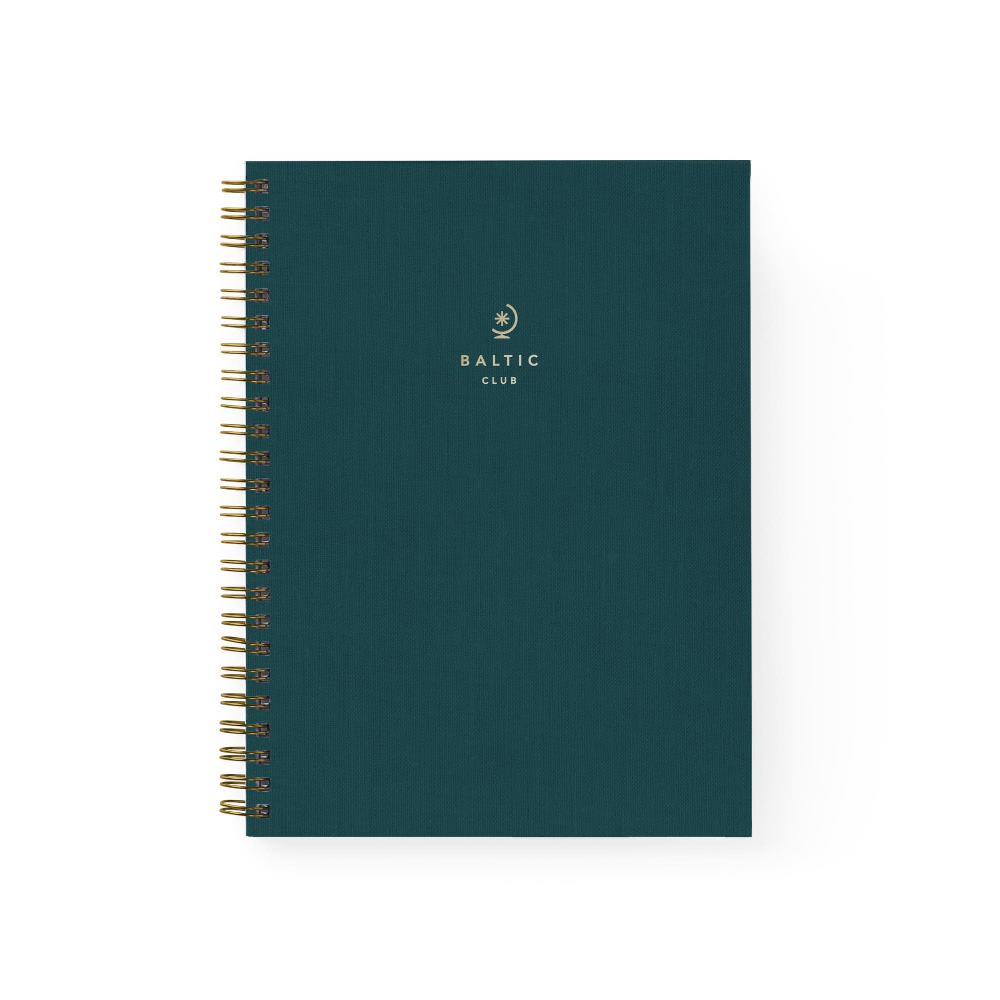 Emerald Cloth Spiral Notebook | The Baltic Club