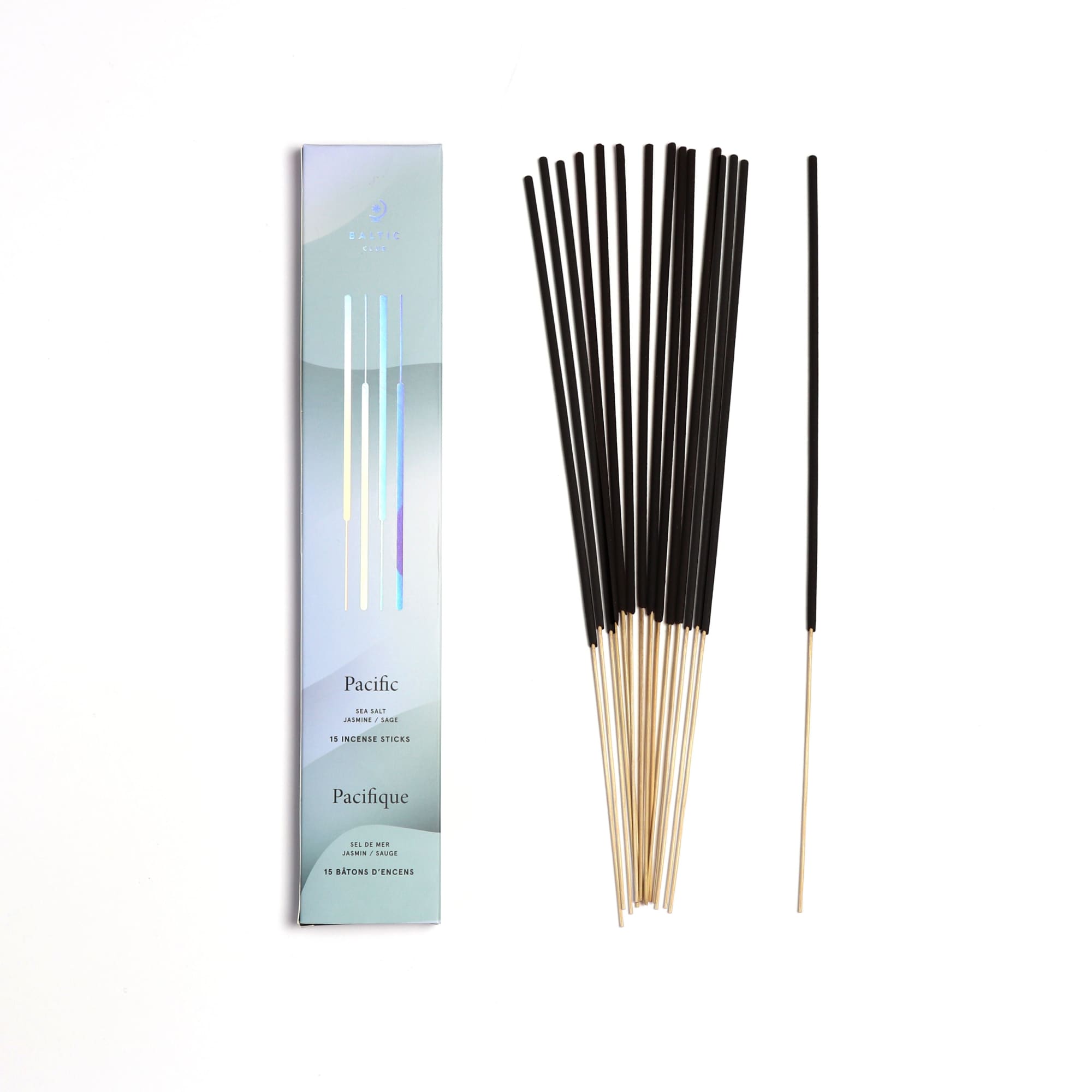 Pacific Incense Sticks box of 15, seen from above