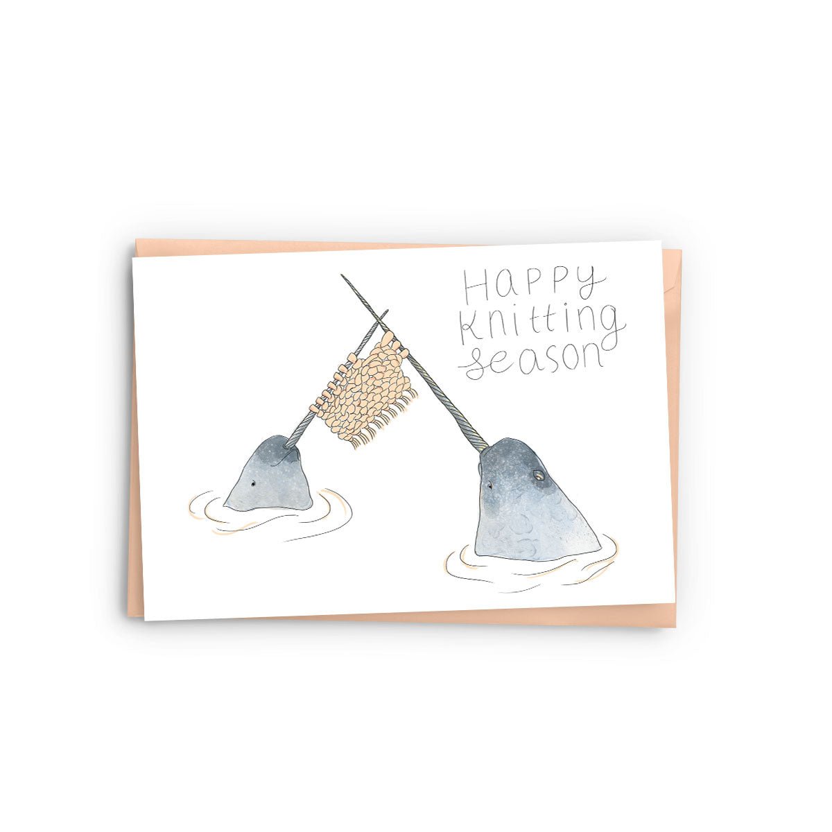 Knitting Narwhals Card - Baltic Club