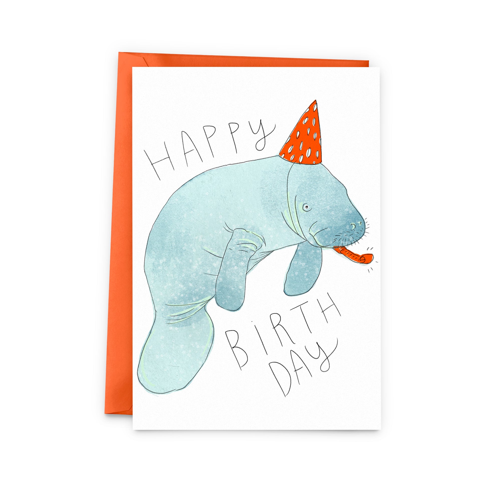 Manatee Happy Birthday Card - Baltic Club
