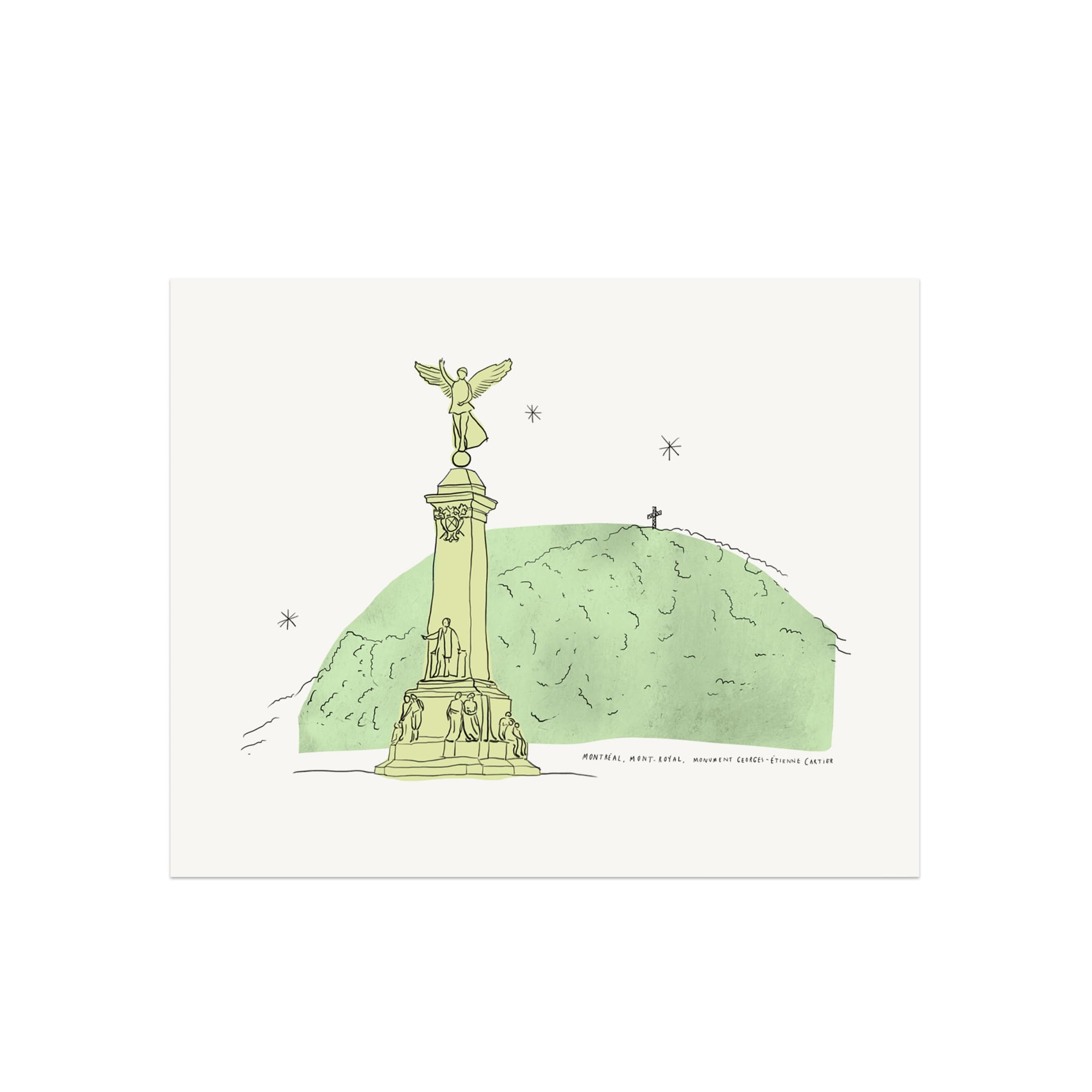 Montreal - Mount - Royal Art Print - Baltic Club