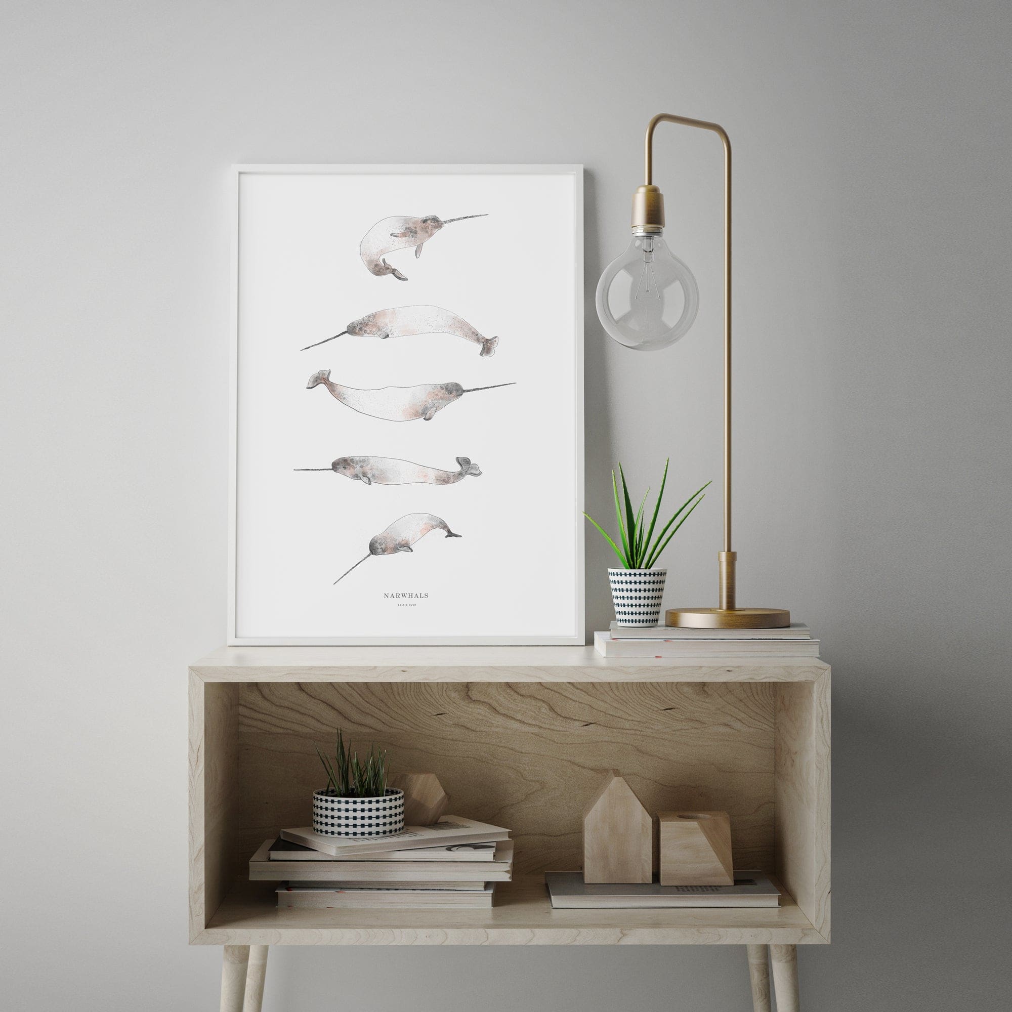 Narwhals Art Print - Baltic Club