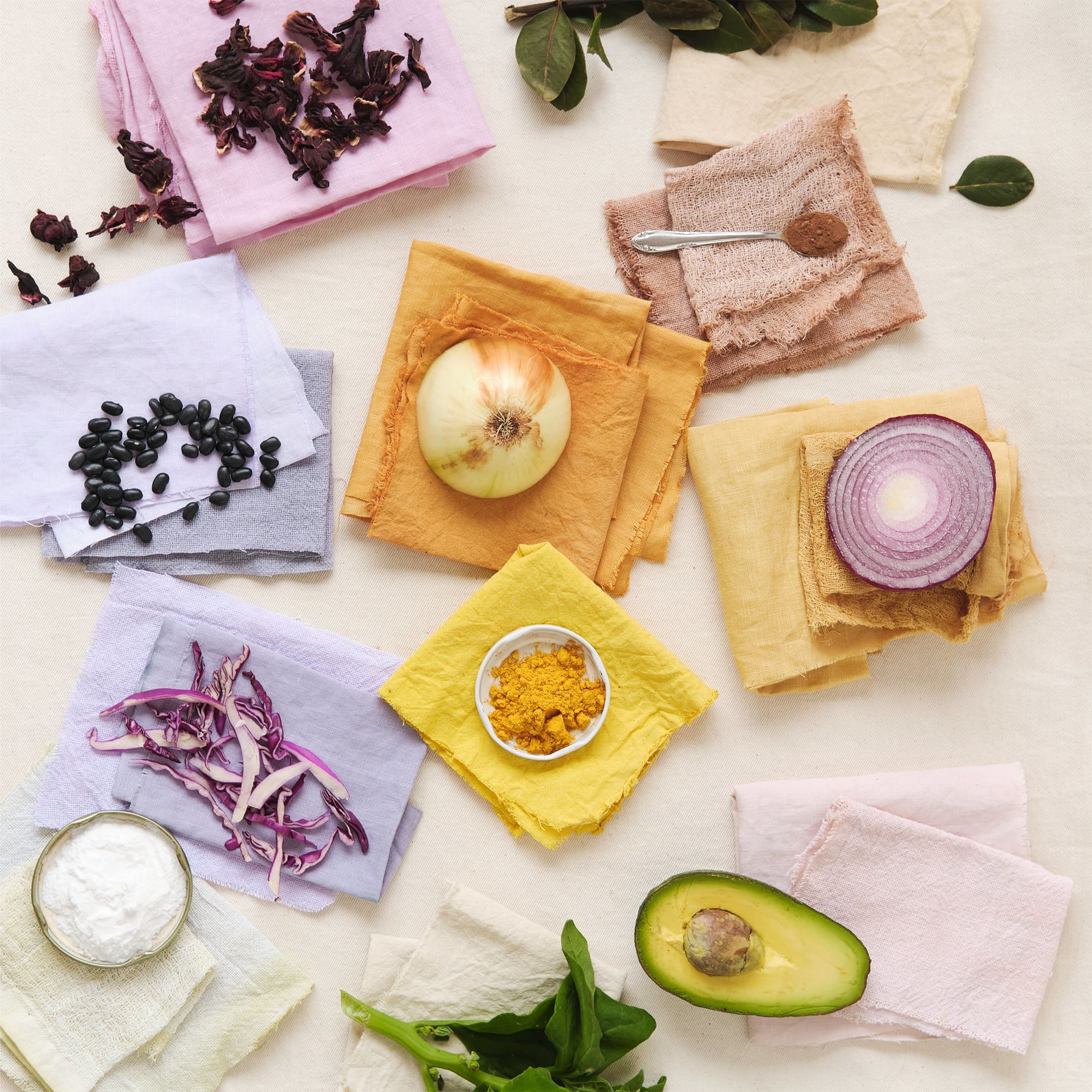 Natural Dye with food on textiles