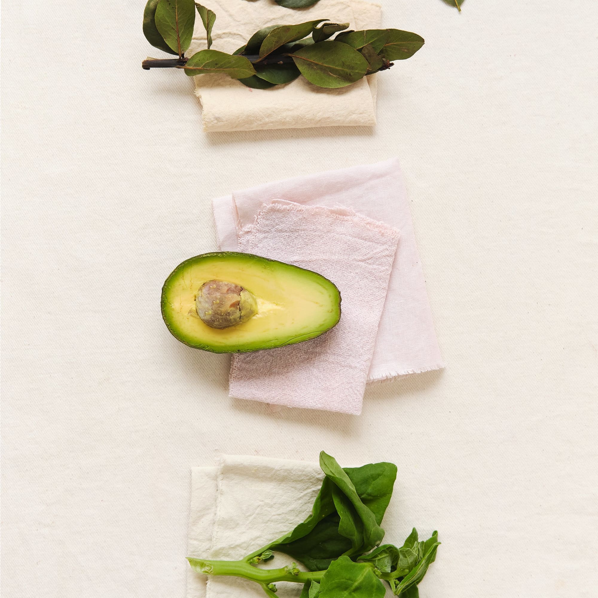 Avocado dye on cloth