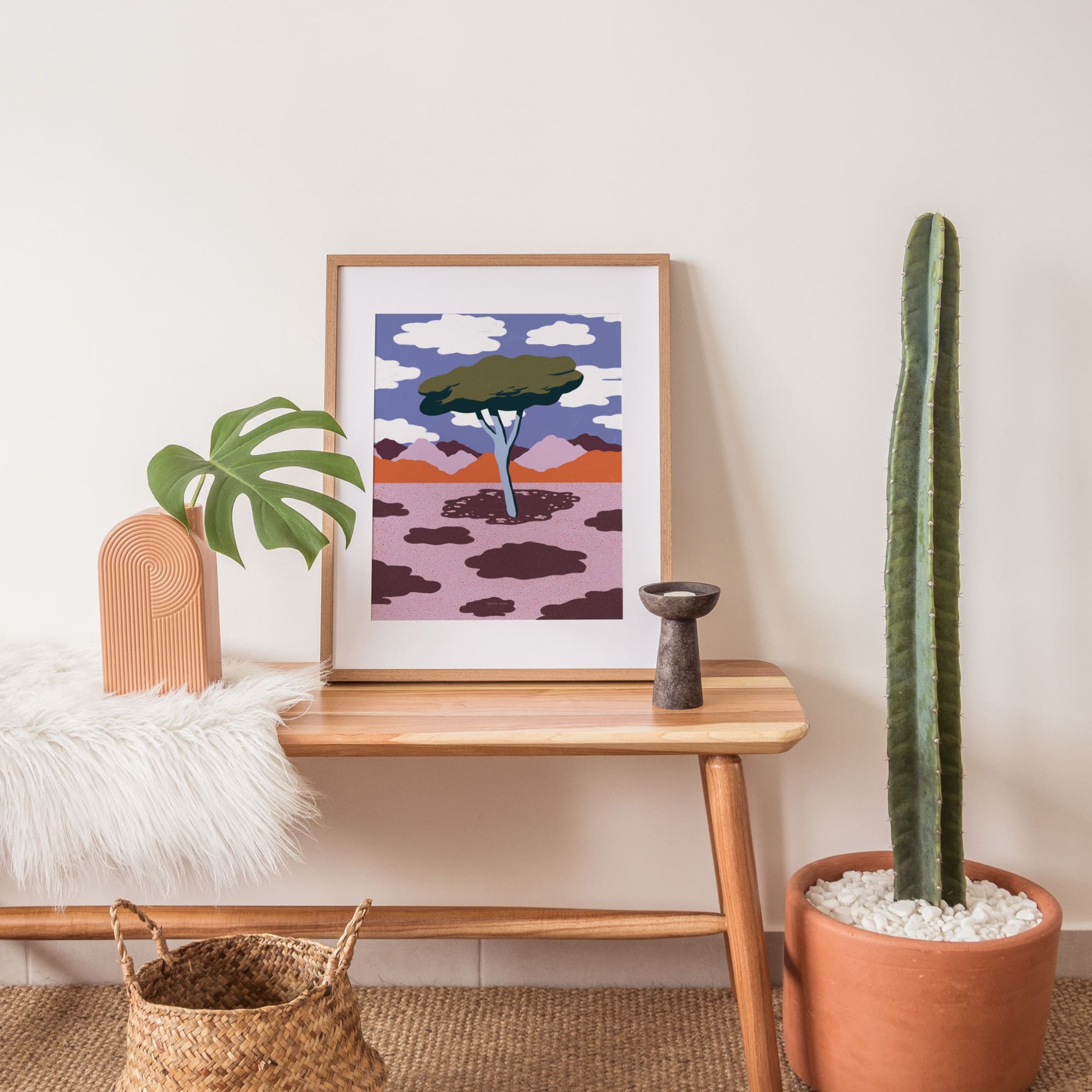 Plants and Clouds Art print - Baltic Club