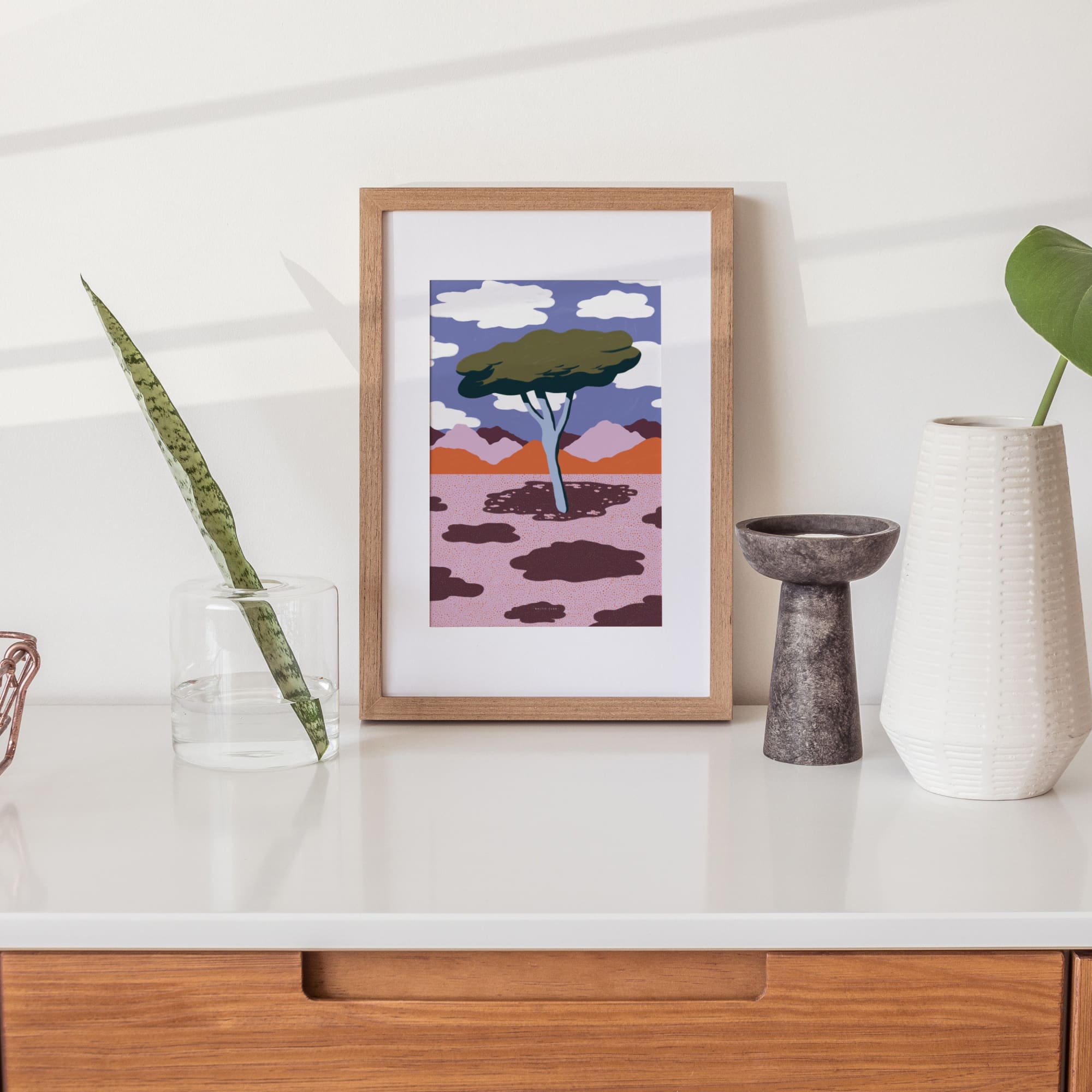 Plants and Clouds Art print - Baltic Club