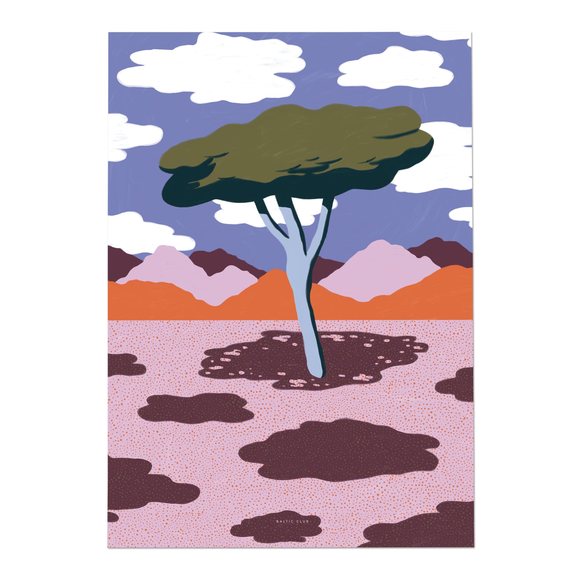 Plants and Clouds Art print - Baltic Club