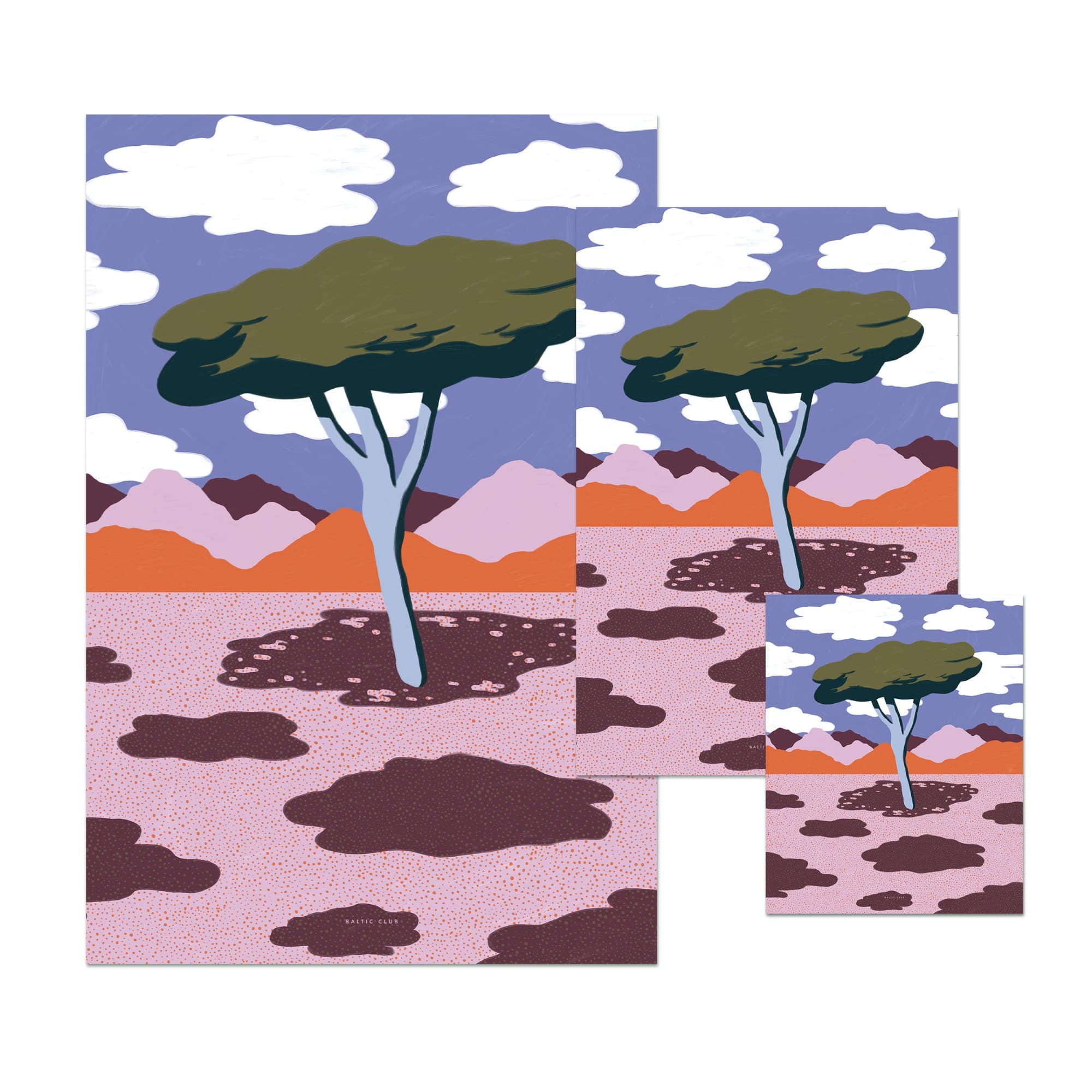 Plants and Clouds Art print - Baltic Club