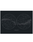 Sky Map Art Print - Baltic Club