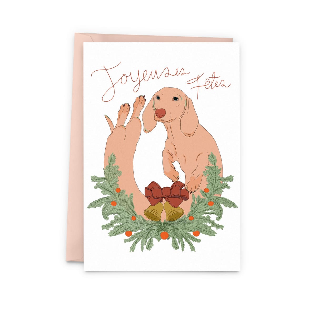 Teckel Wreath (Christmas Card) - Baltic Club