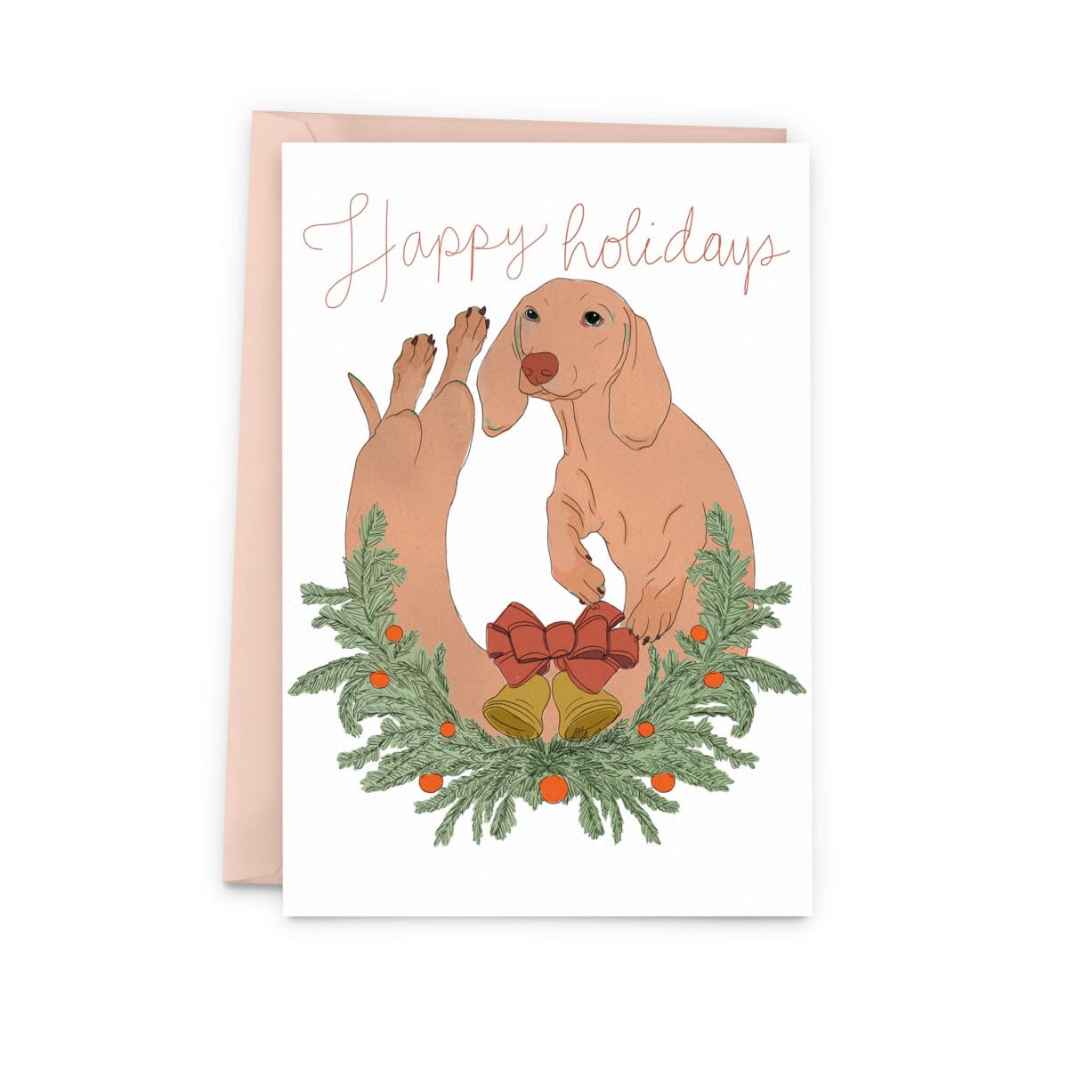 Teckel Wreath (Christmas Card) - Baltic Club