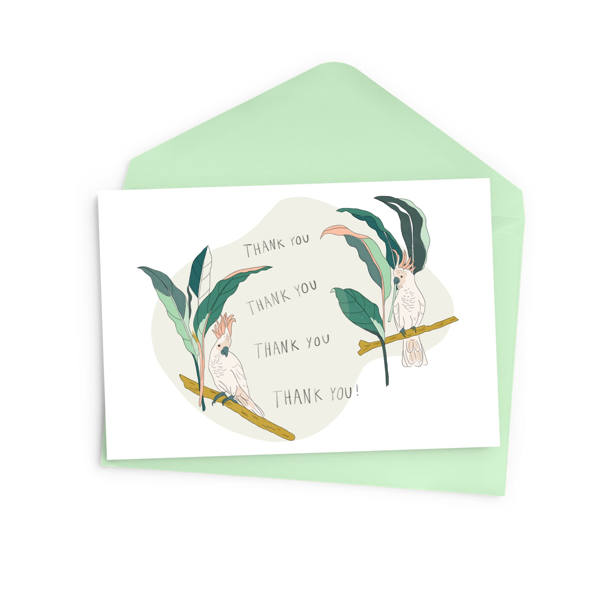 Thank you Cockatoo Card - Baltic Club