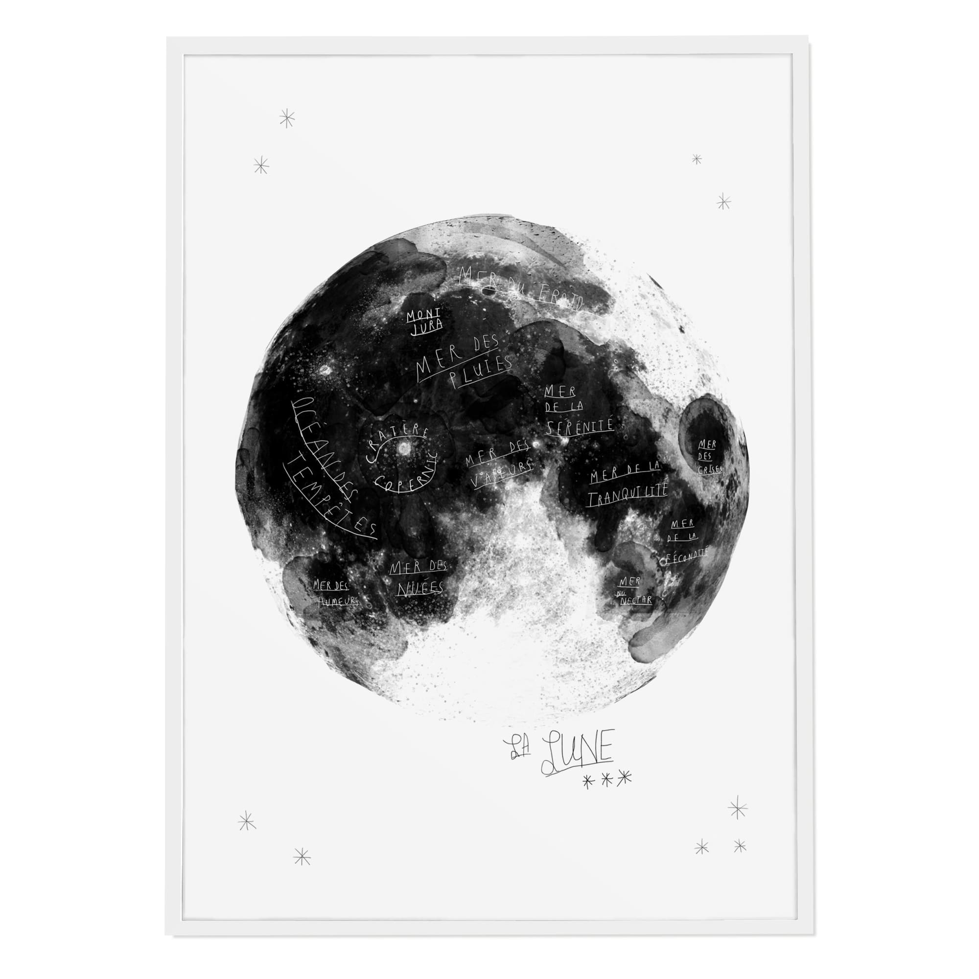 The Moon Art Print - Baltic Club