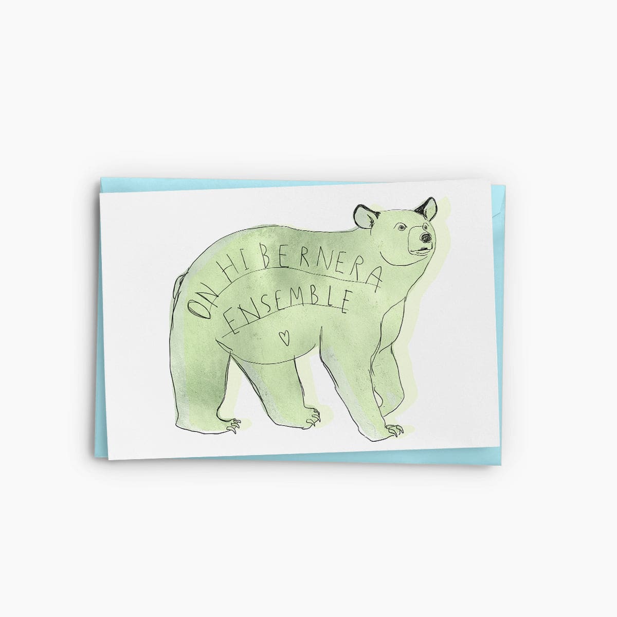 Winter Bear Card | French | The Baltic Club