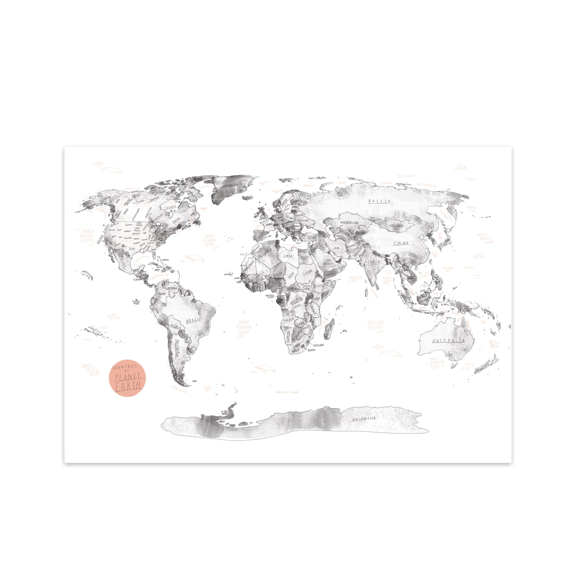 World Map Art Print | The Baltic Club